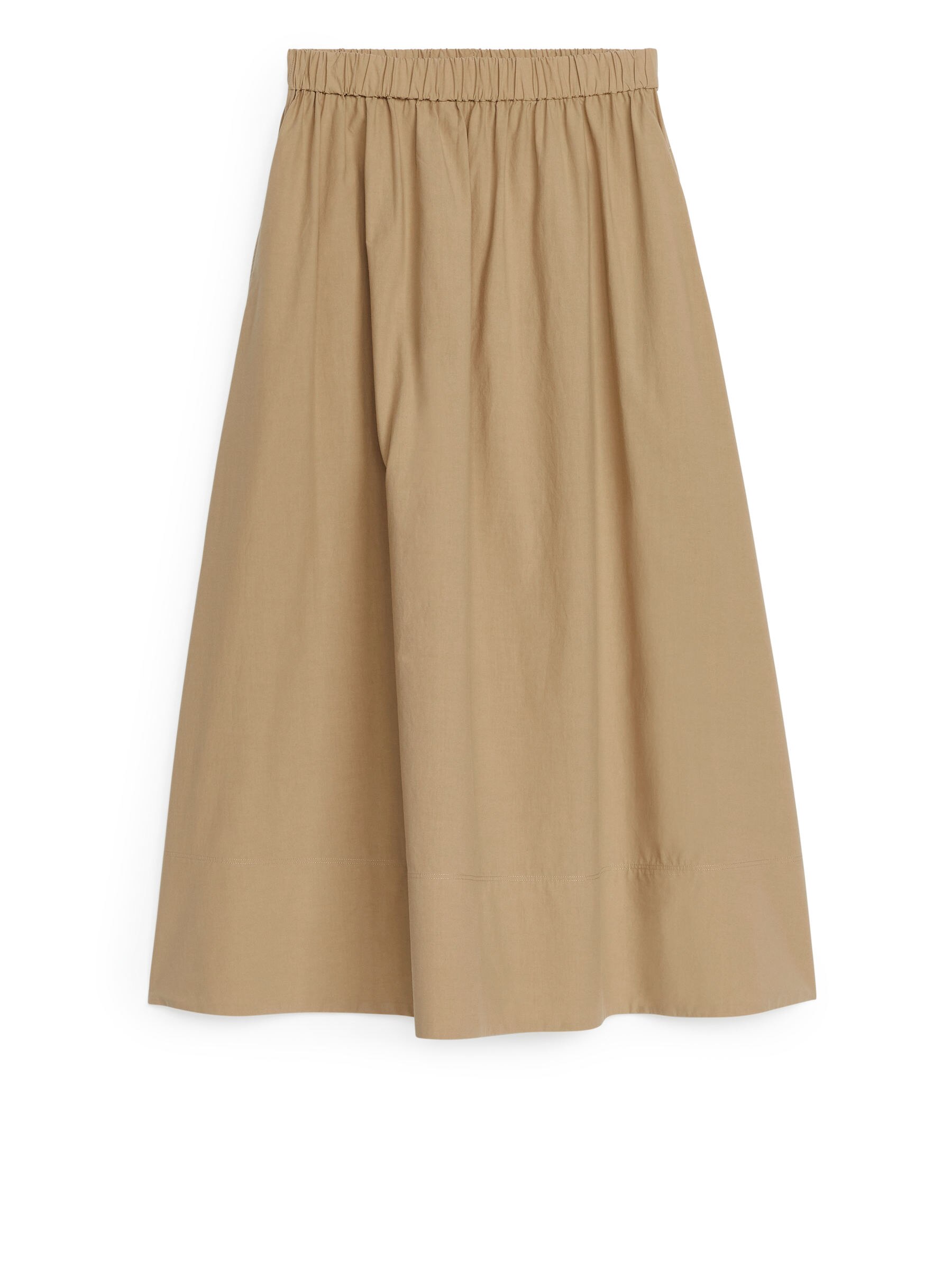 A-Line Cotton Skirt - Beige - Regular fit - Children - StillMedia/DescriptiveStillLife - 1