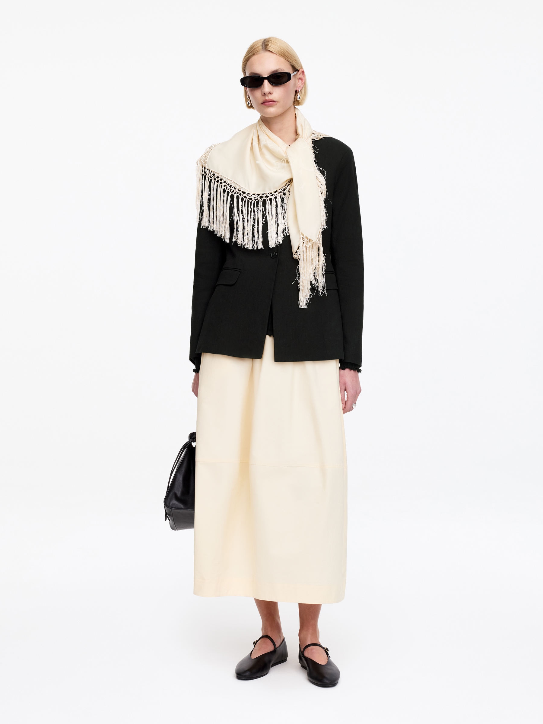 Kavaj i linneblandning - Svart - Slim fit - Women - StillMedia/Lookbook - 14