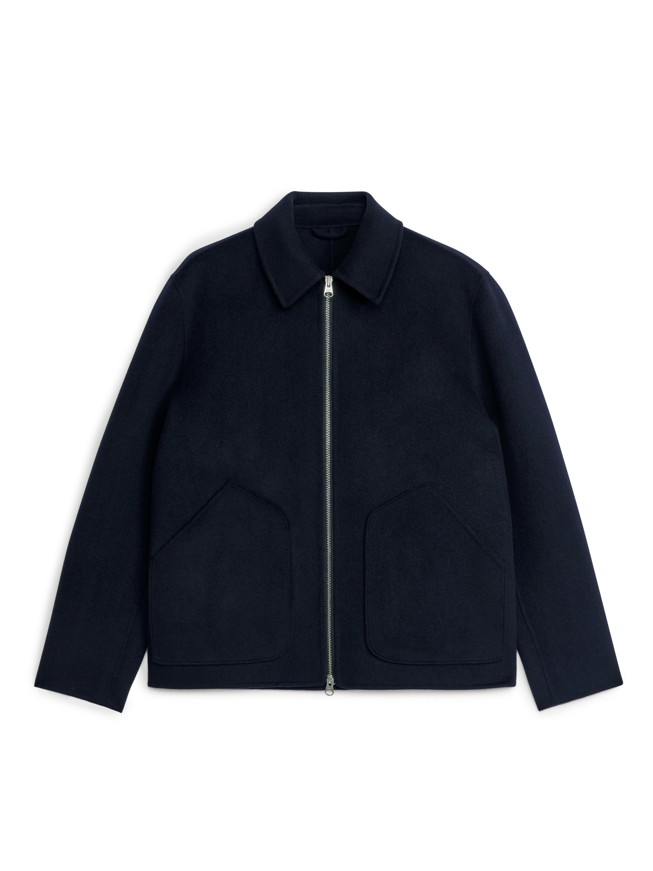 View larger image: Short Double-Face Wool Jacket - Dark Blue - Men | H&M GB 1
