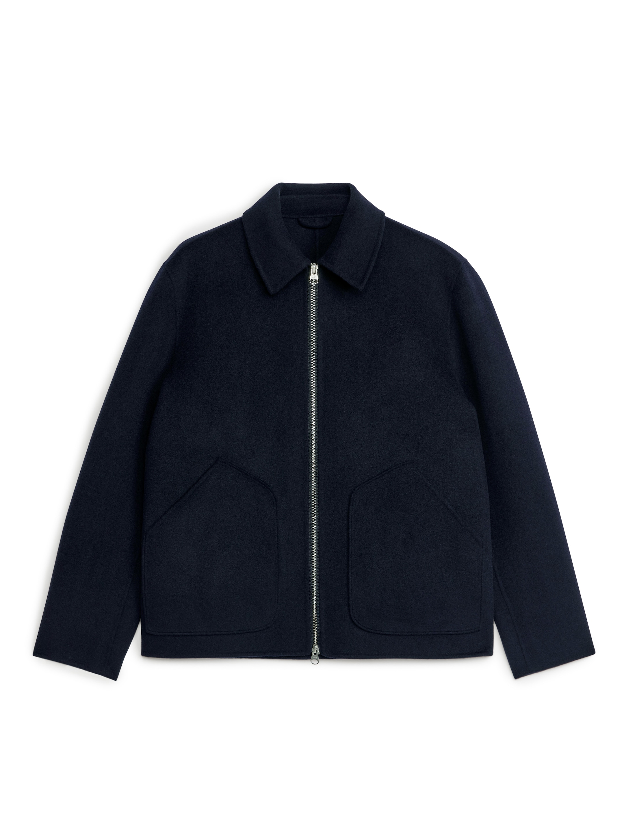 Short Double-Face Wool Jacket - Dark Blue - Regular fit - Men - StillMedia/DescriptiveStillLife - 14
