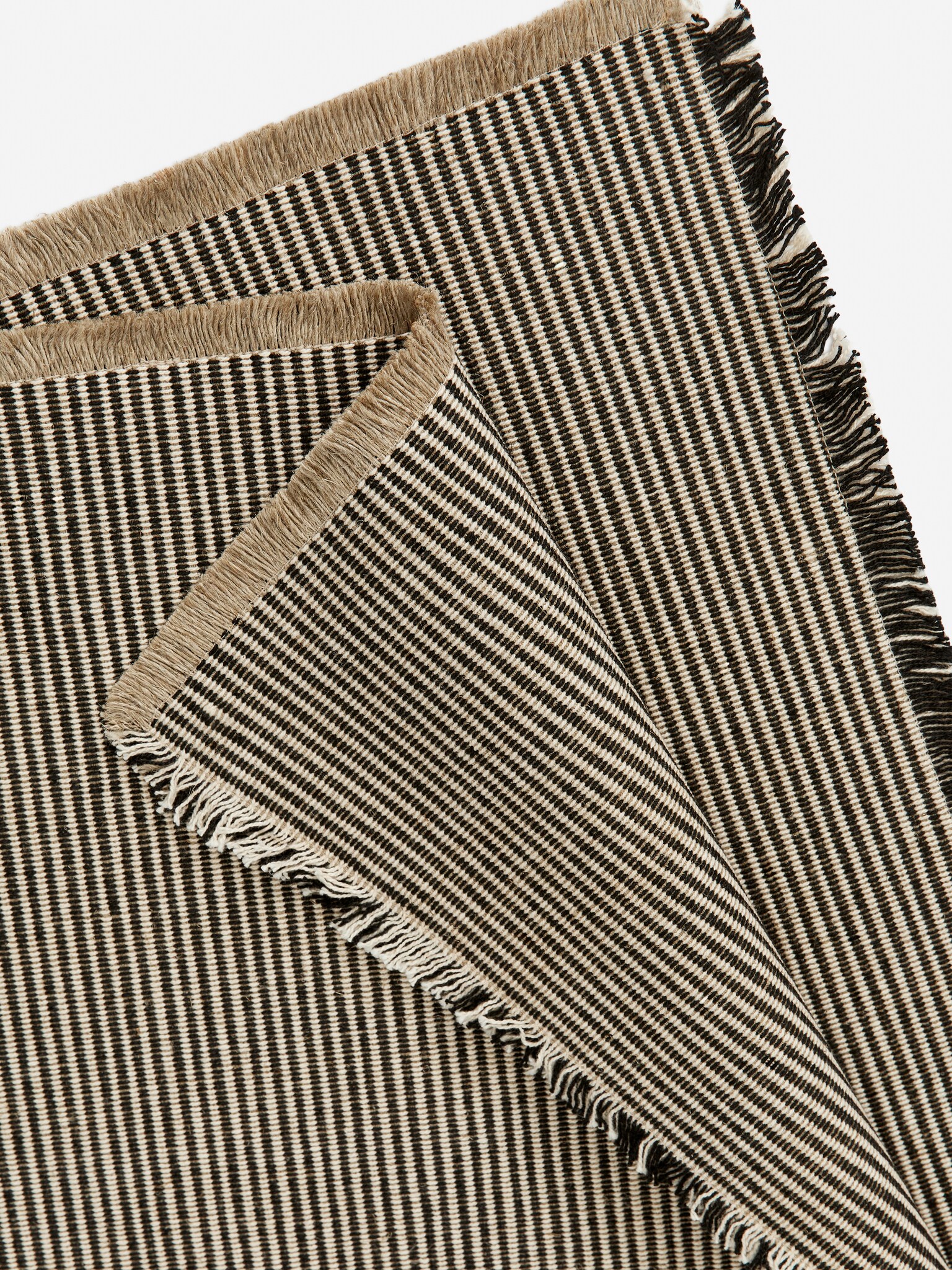 Set de 2 Suporturi de Masă din Amestec de In - Negru/Bej/Bej - 2