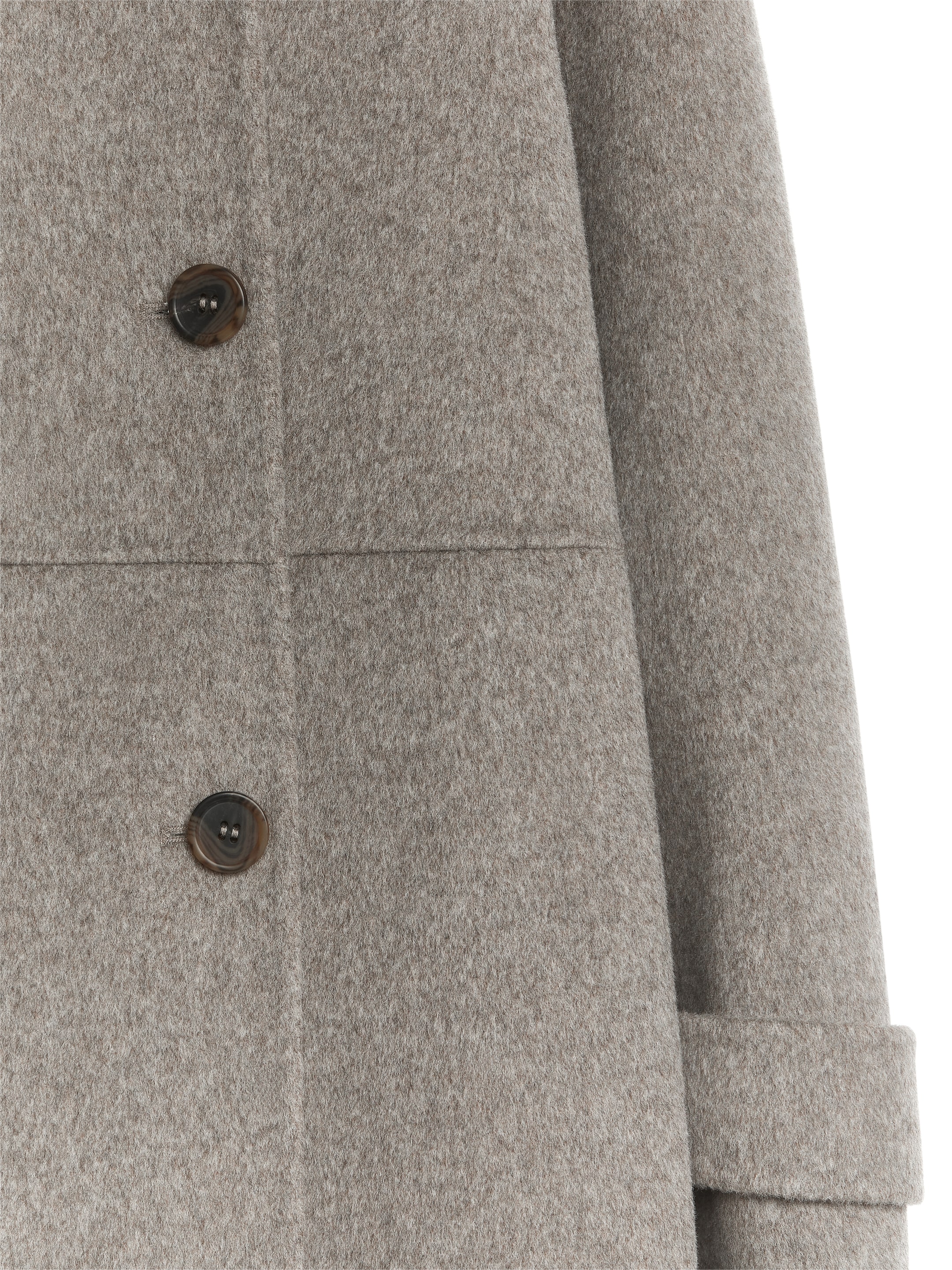 Größeres Bild ansehen: Doubleface-Mantel aus Wolle - Taupe - Ladies | H&M DE 3