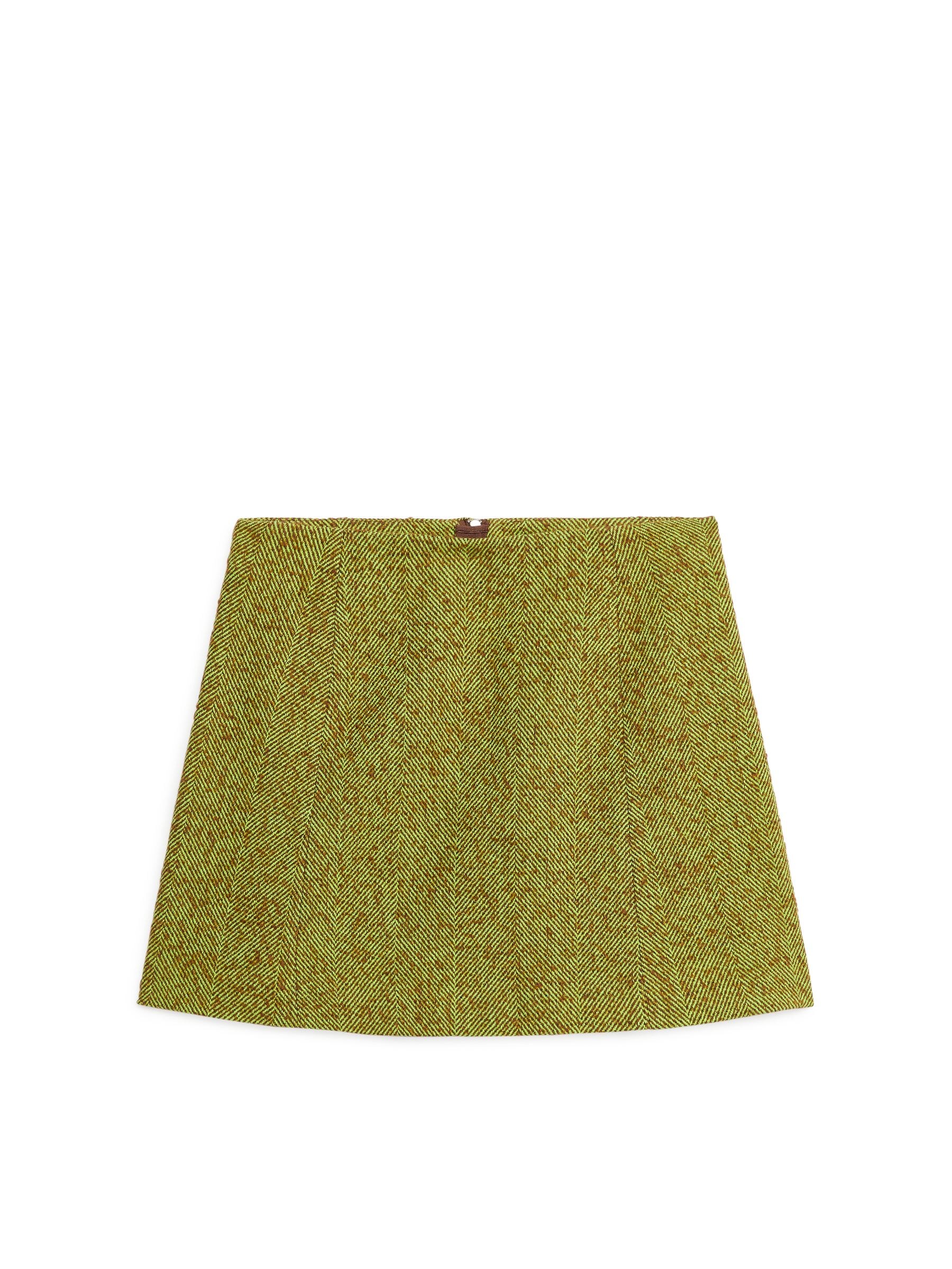 Minirock aus Wollmix - Grün - Regular Fit - Damen - StillMedia/DescriptiveStillLife - 1