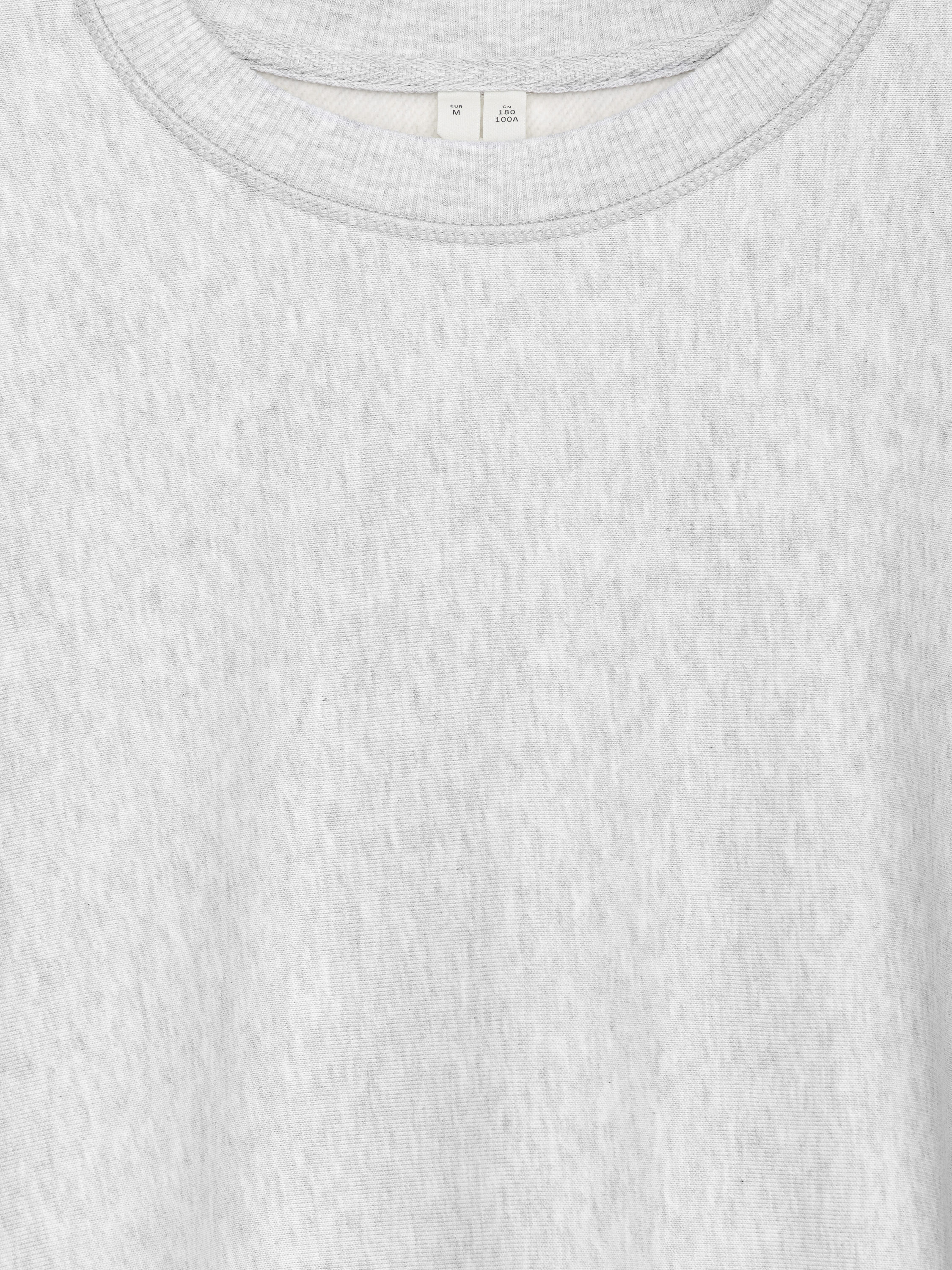 Relaxed Heavyweight Sweatshirt - Grey Melange - Oversized - Men - StillMedia/DescriptiveDetail - 11
