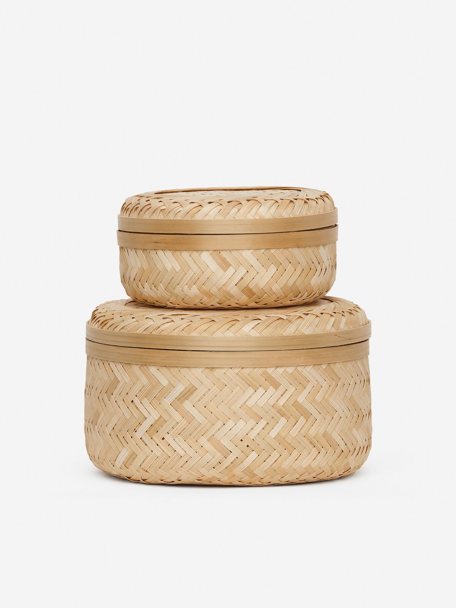 Bamboo Basket 21 cm - Beige - 2