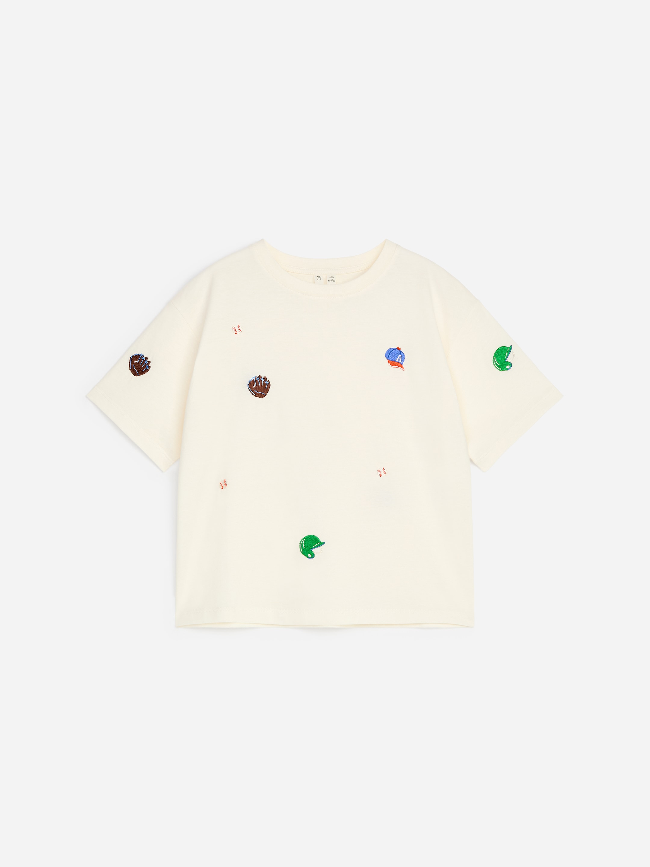 Embroidered T-Shirt-White-20062