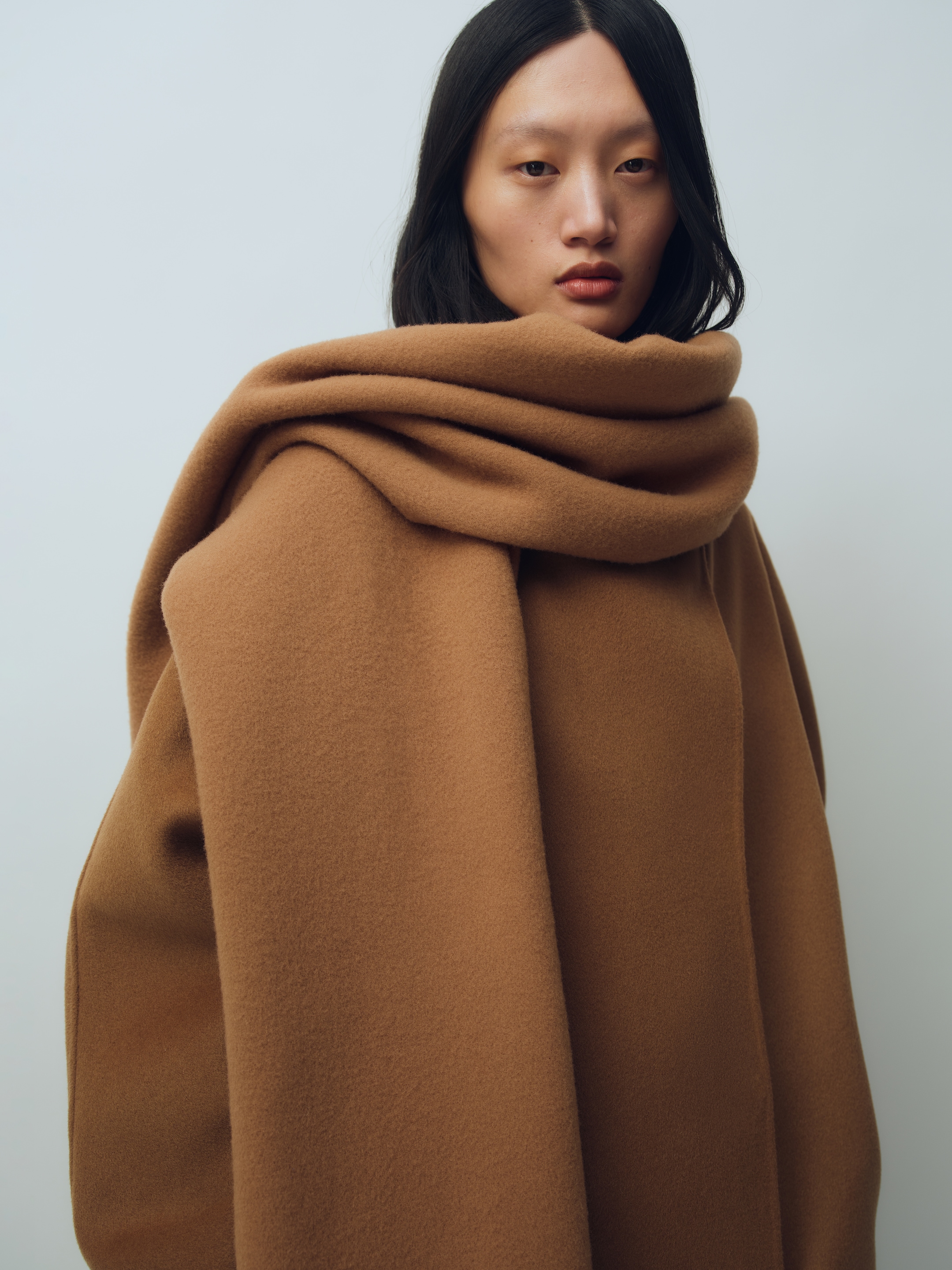 Doubleface-Mantel aus Wollmischung - Kamel - Relaxed Fit - women - StillMedia/Environmental - 1