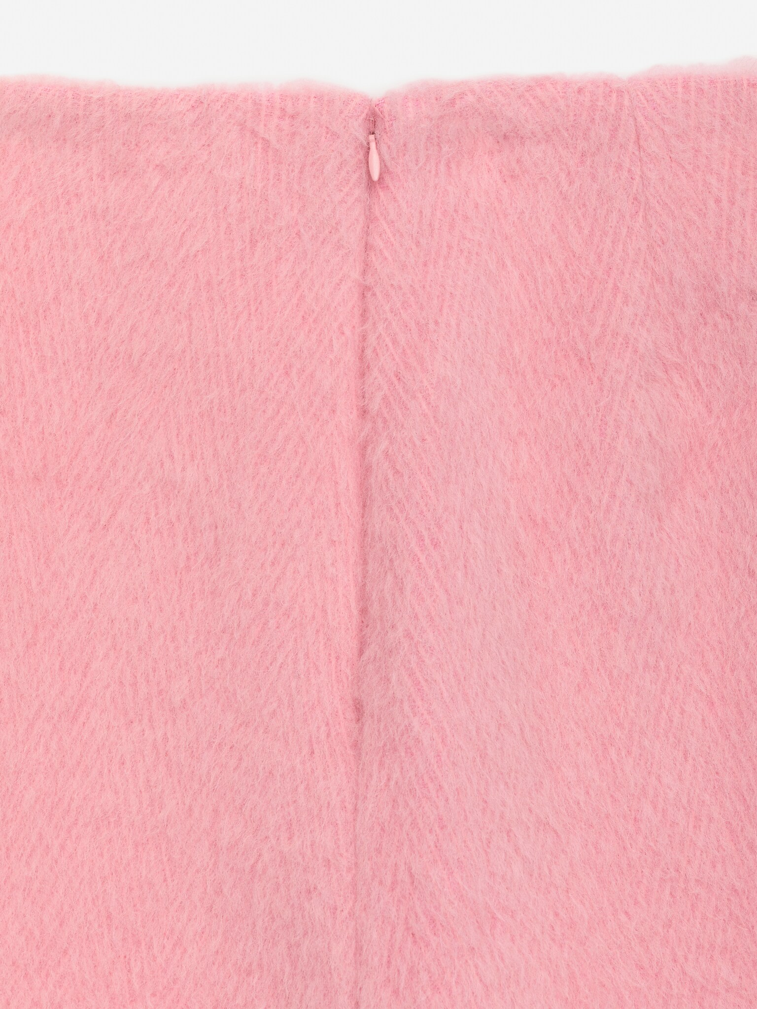 Wool-Alpaca Blend Skirt - Light Pink/Brown - 2