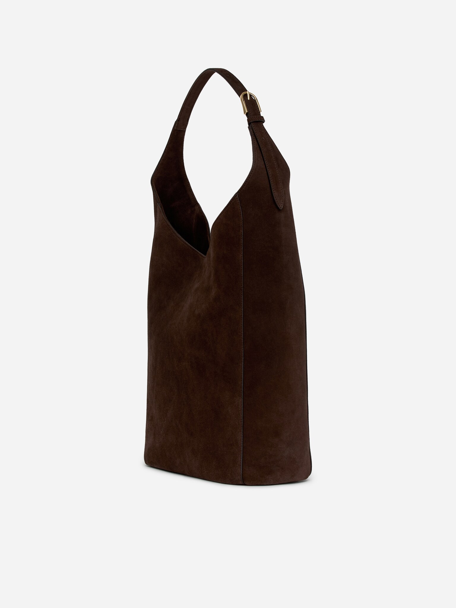 Suede Tote Bag - Marron - 6