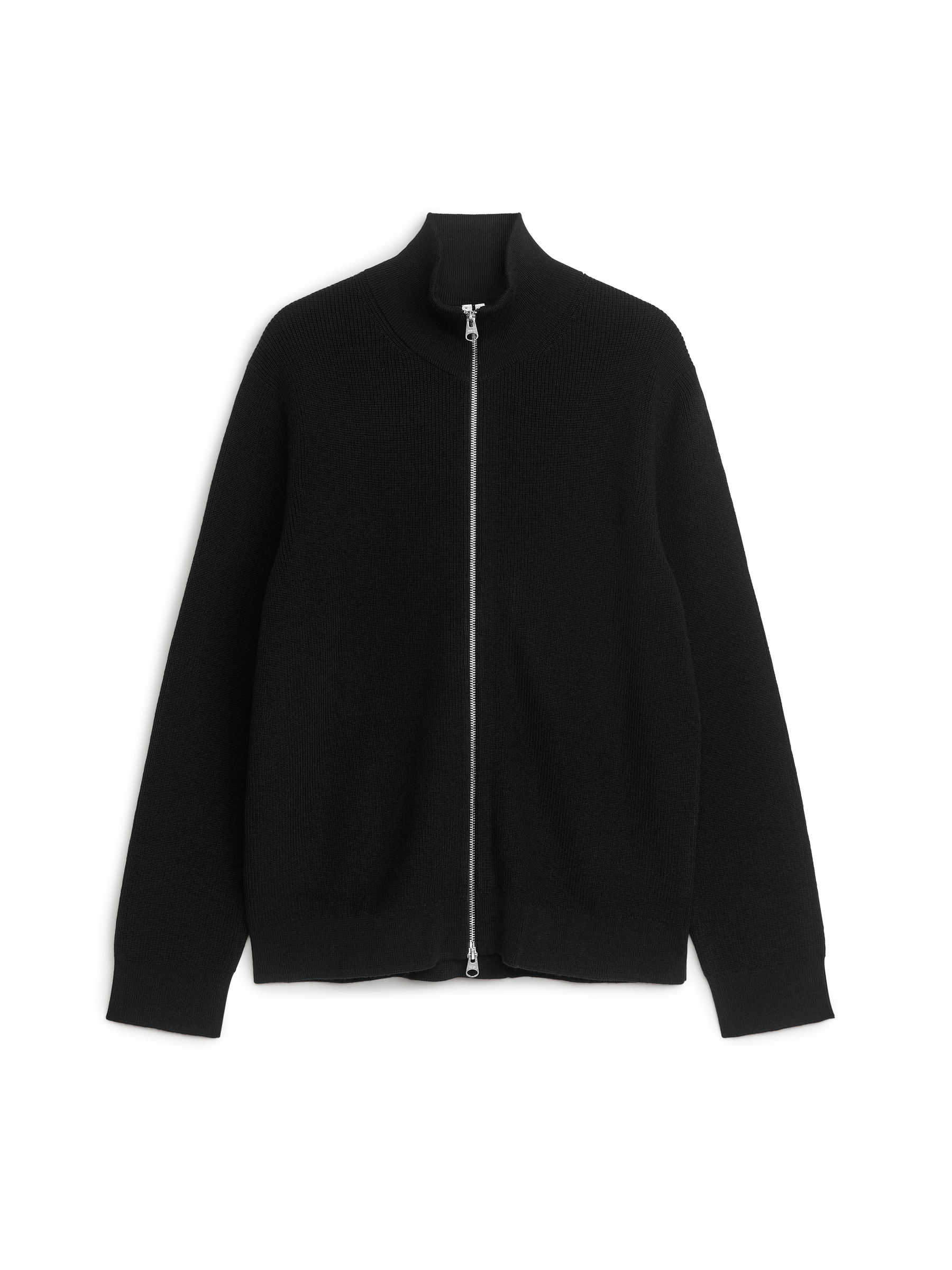 トップス yobiotop wool zip cardigan black yobiotop wool zip cardigan black Zip-up knit cardigan