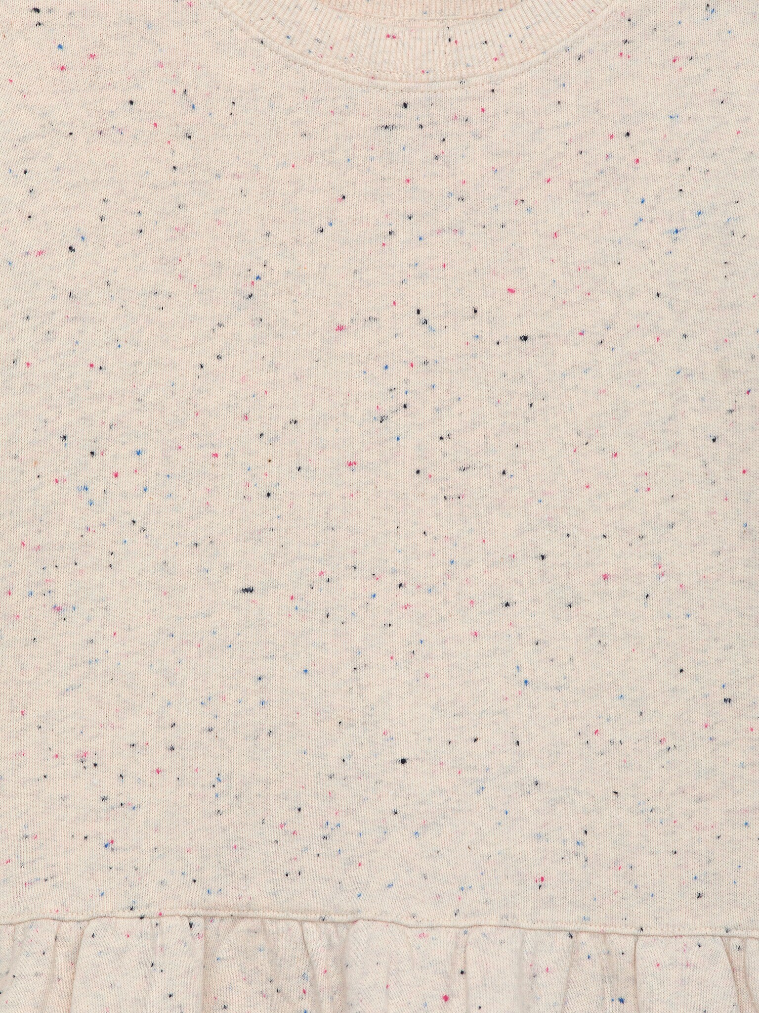 Robe sweat-shirt oversize - Beige/Neps/Bleu - 3