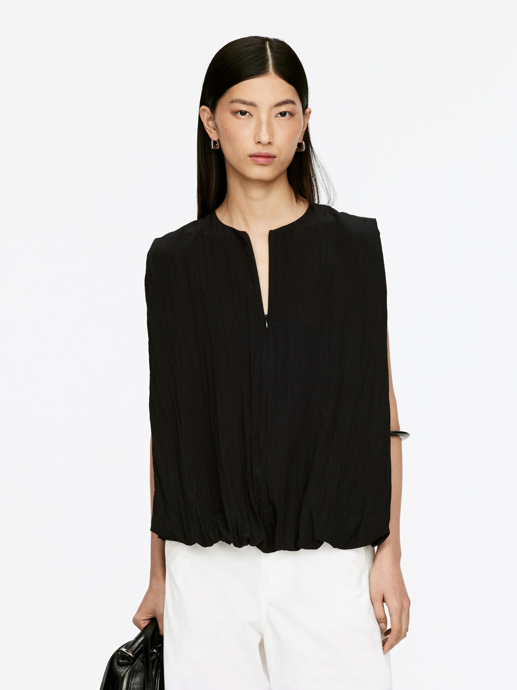 Bubble-Hem Top-#272627-16249