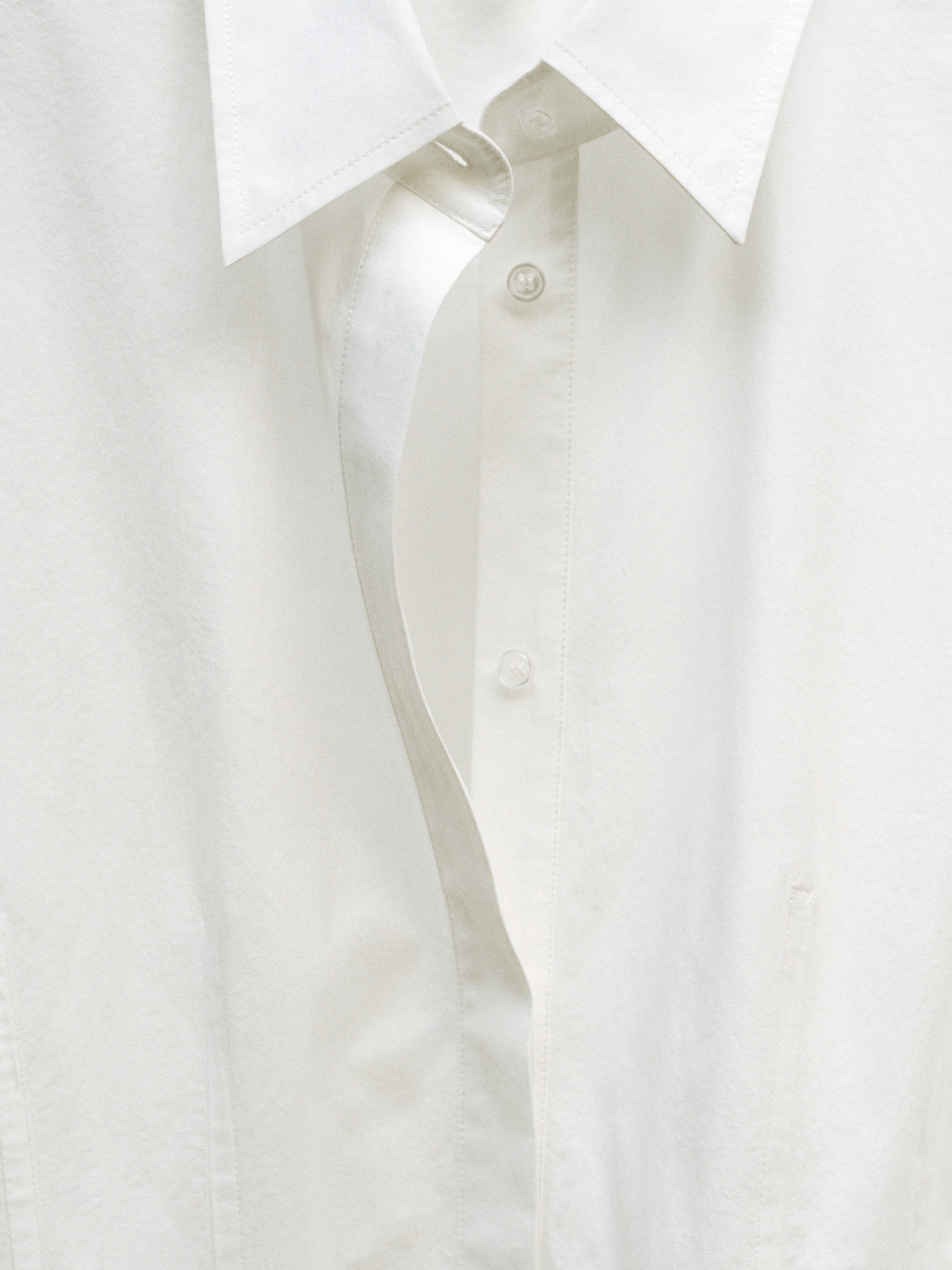 Camisa peplum de algodón - Blanco - Corte ajustado - women - StillMedia/Environmental - 1