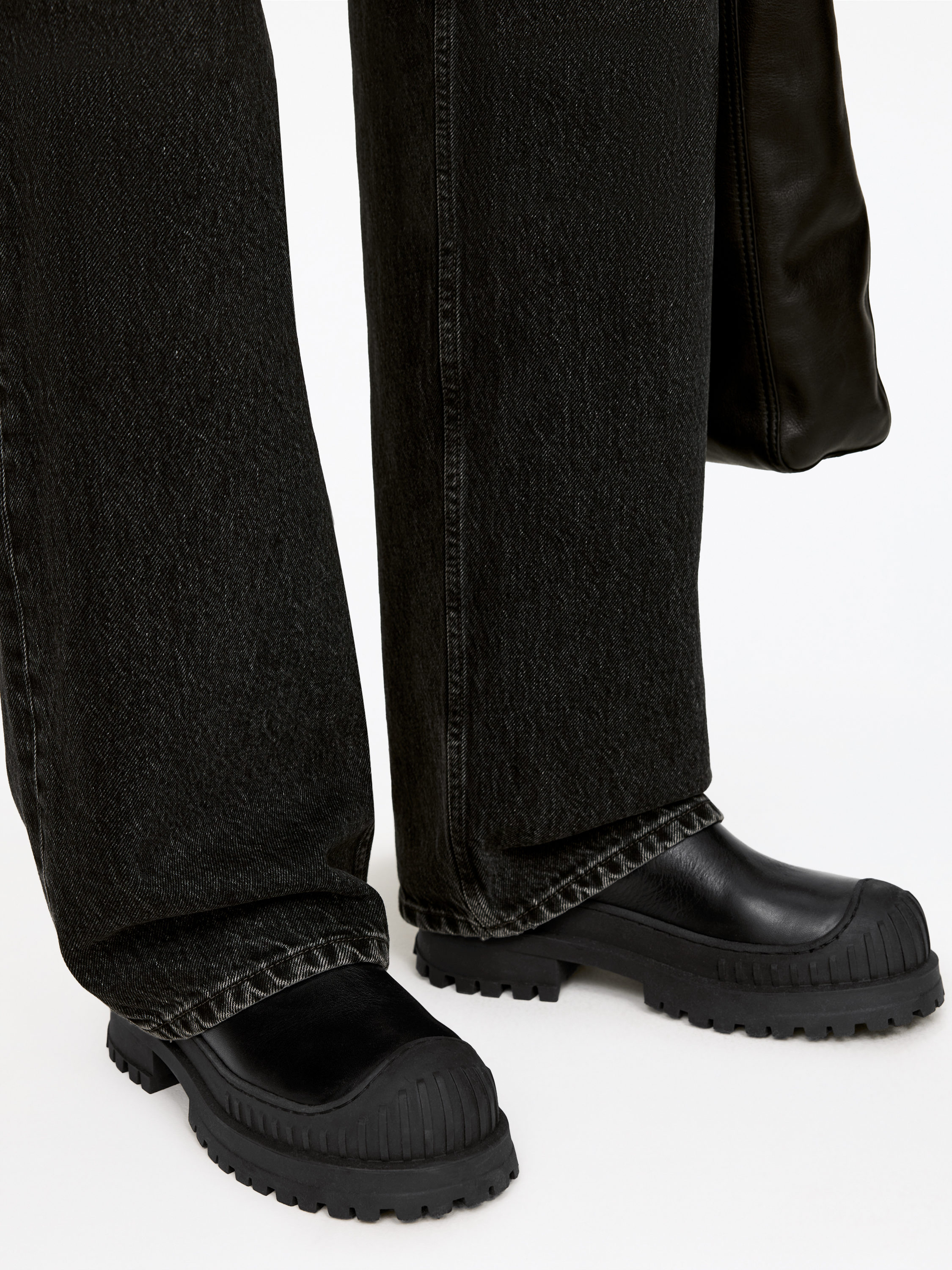 Chunky Leather Ankle Boots - Black - Women - StillMedia/Lookbook - 9