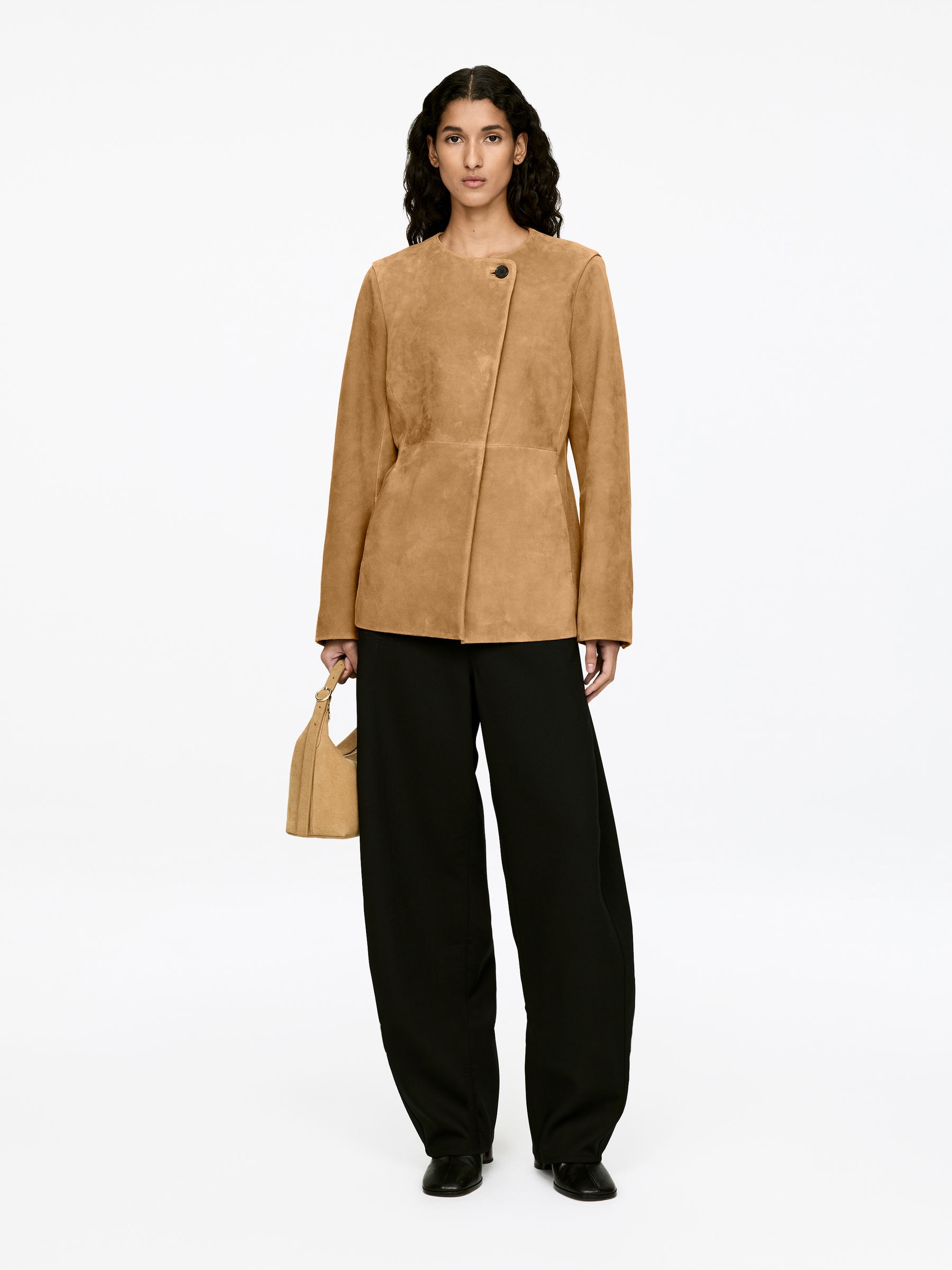 Suede Jacket-#A98968-17482