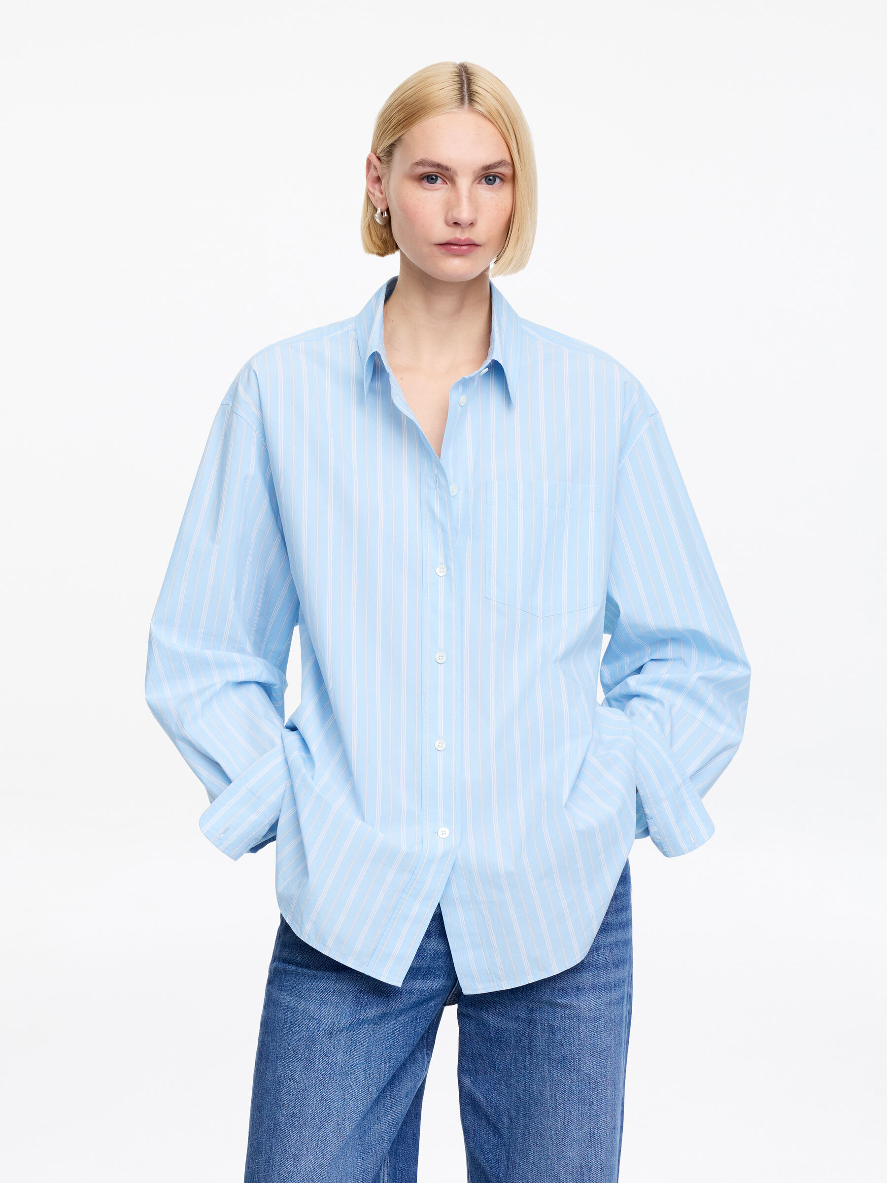 Camiseta de algodón-#A7BDD0-18701