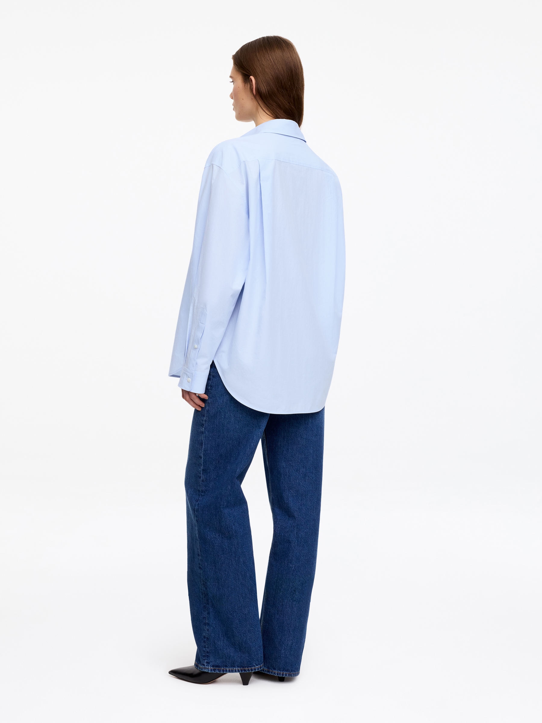 Cotton Shirt - Light Blue - Regular fit - Women - StillMedia/Lookbook - 3