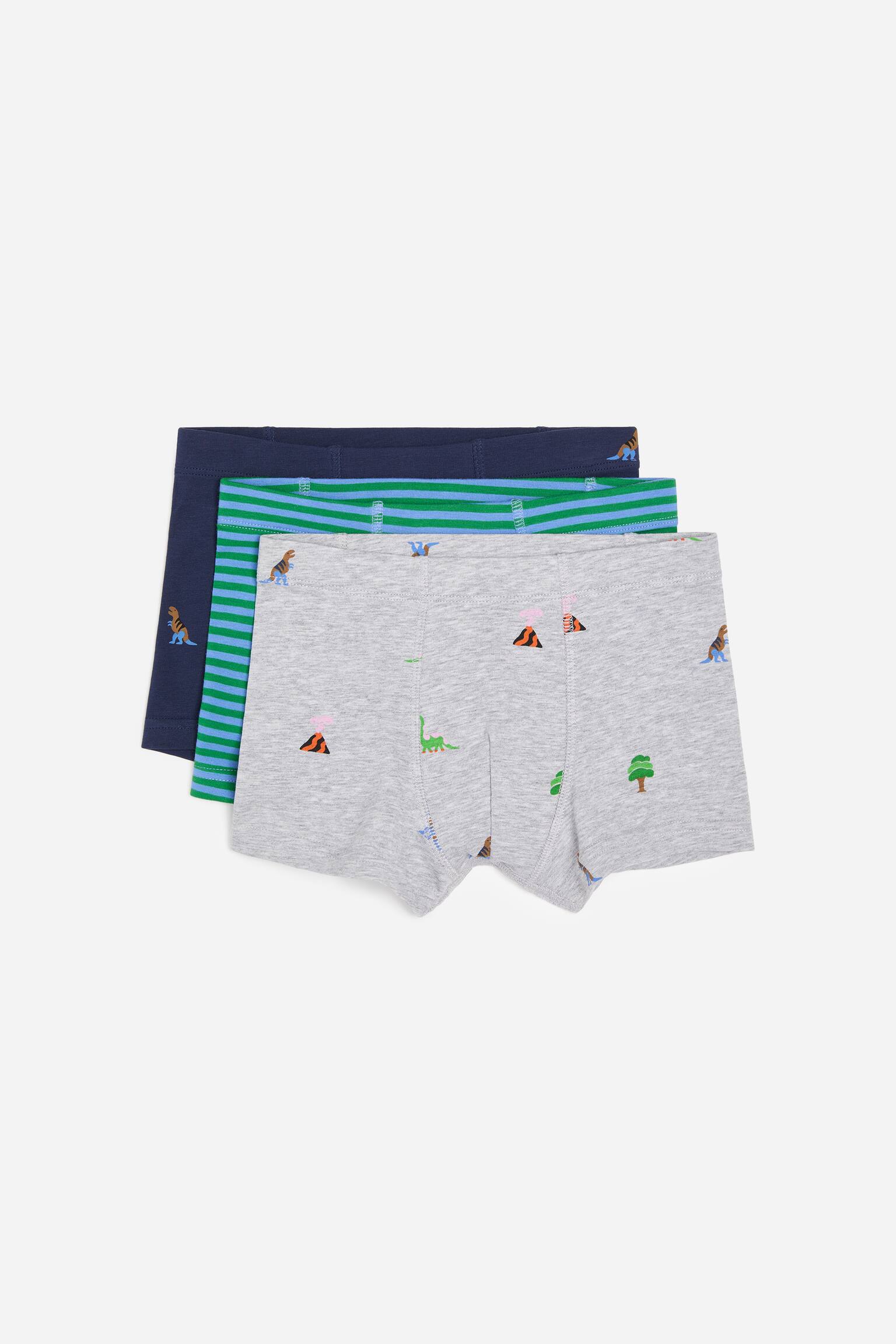 Boxers en jersey - Bleu/Dinosaures/Vert / Bleu / Blanc/Rouge/Blanc/Bleu/Motifs sportifs/Bleu/Blanc