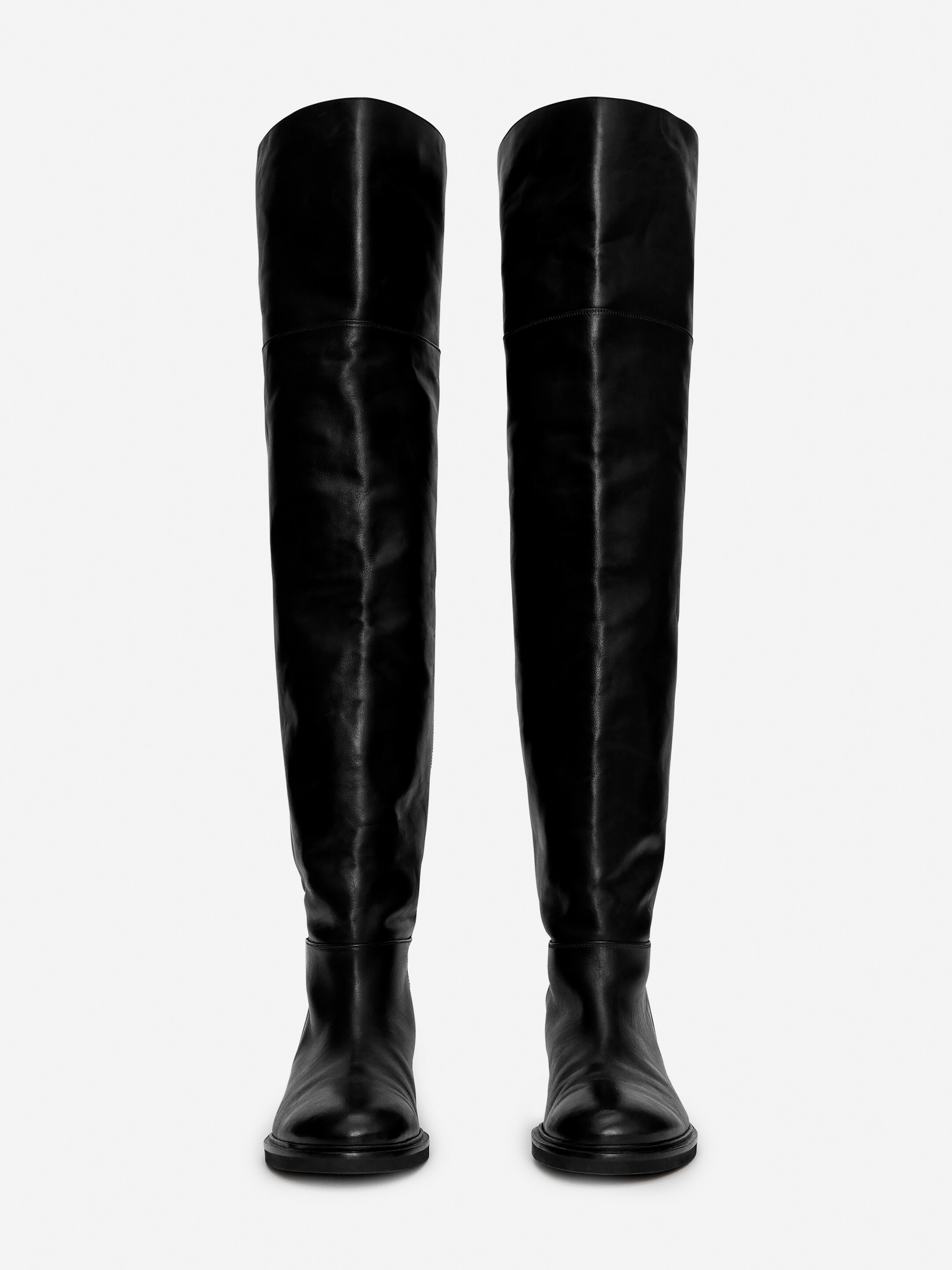 Overknee-Stiefel aus Leder - Schwarz - Damen - StillMedia/DescriptiveStillLife - 12