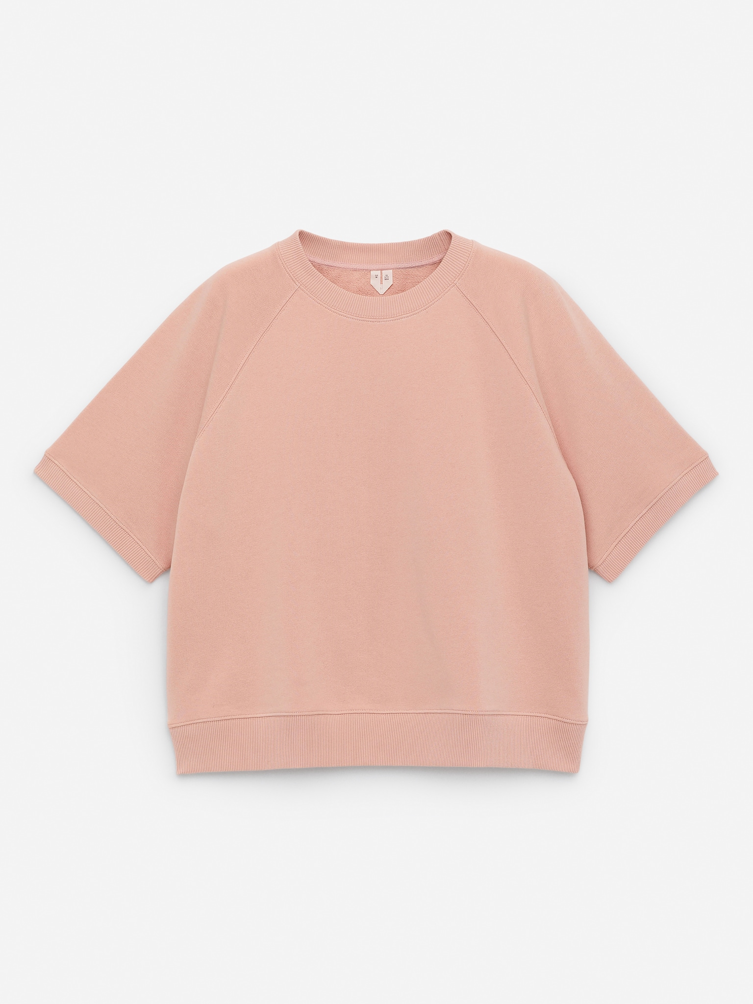French Terry Sweatshirt - Soft Pink/Off White/Blue/Grey Melange - 2