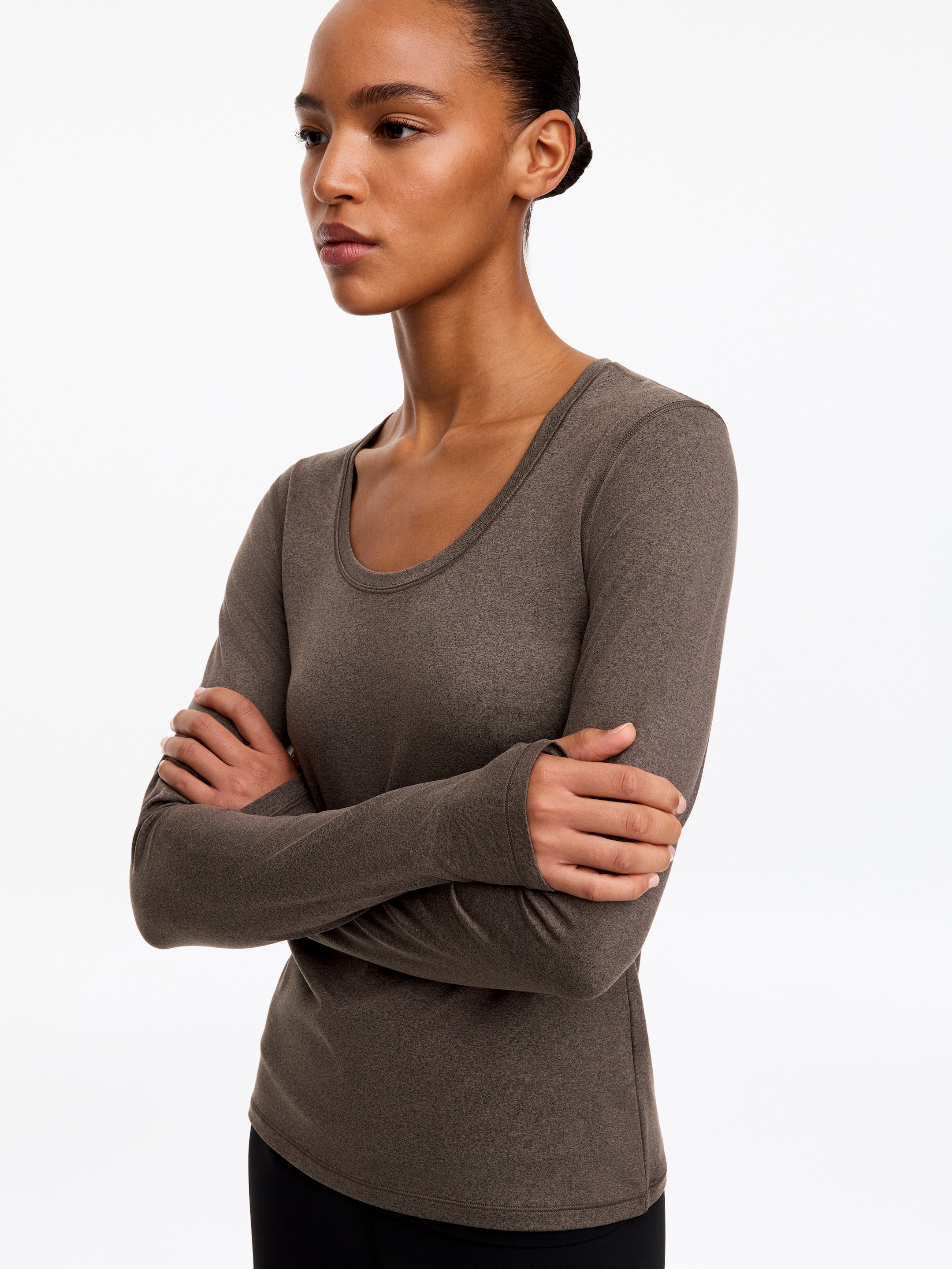 Soft Active Top - Mole - Slim fit - women - StillMedia/Lookbook - 3