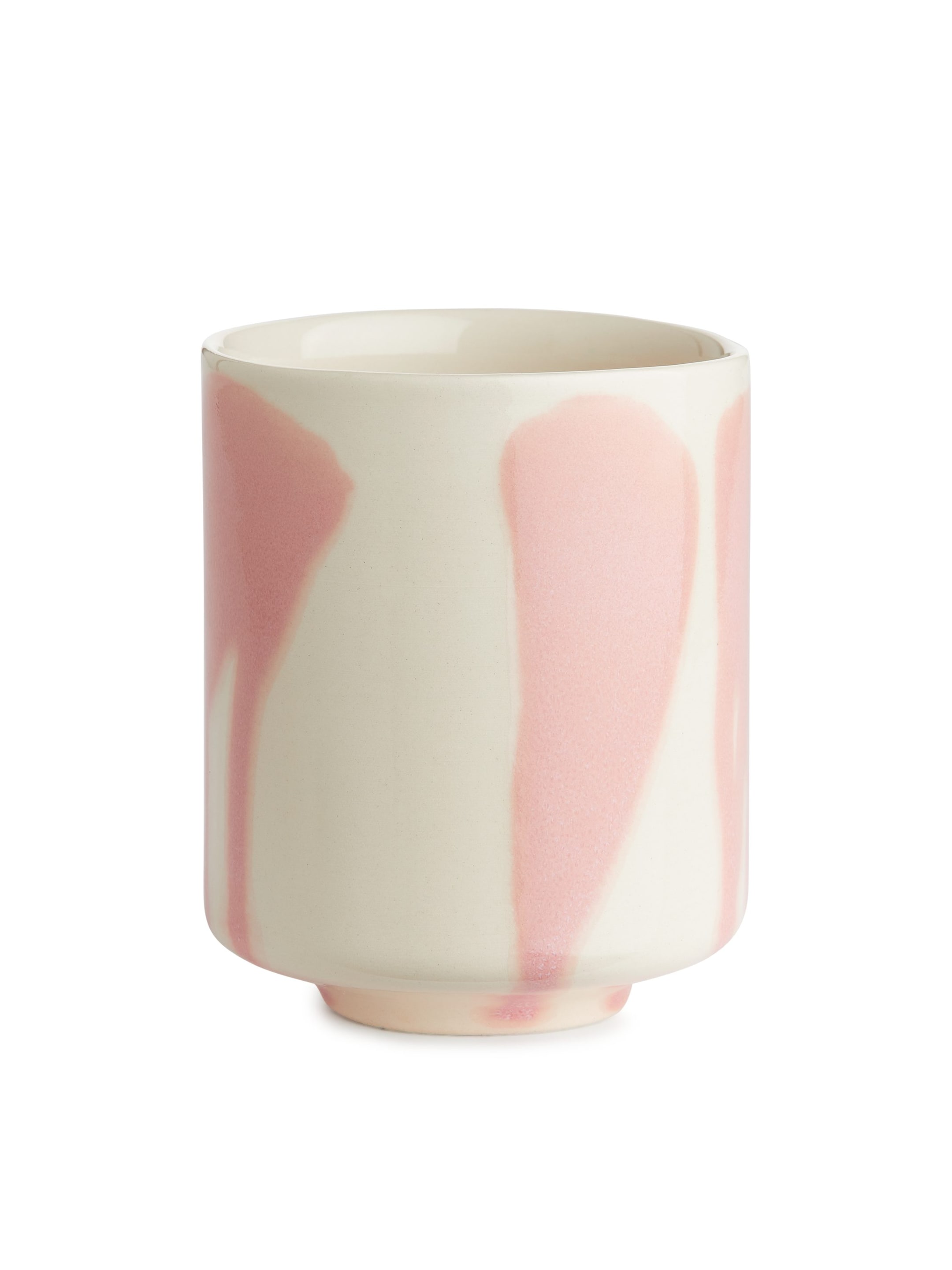 Größeres Bild anzeigen: Steinguttassen im 2er-Set - Rosa/Cremeweiß - Home All | H&M AT 2