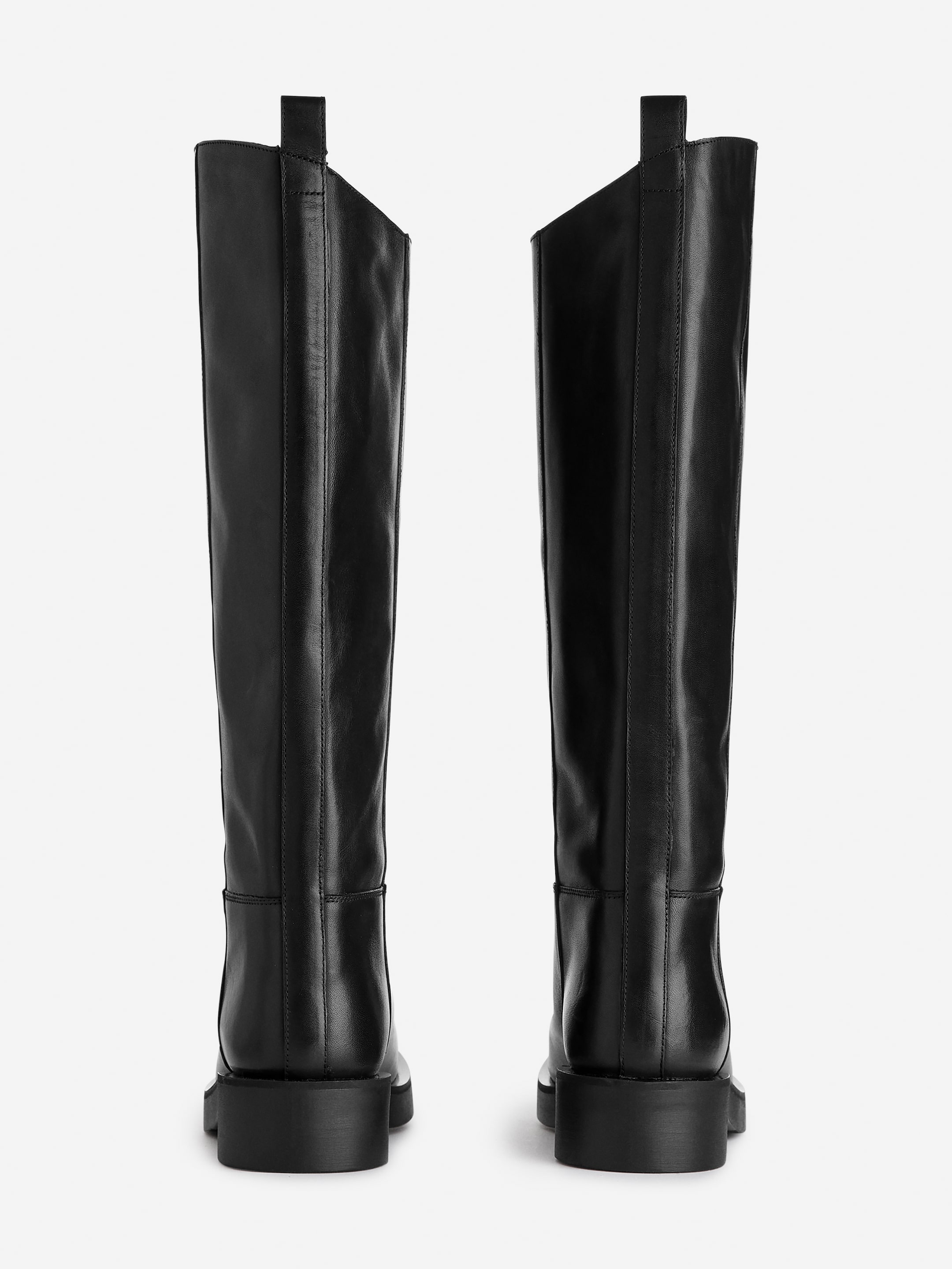 Ingrandisci l'immagine: Leather Riding Boots - Black - DONNA | H&M CH 4