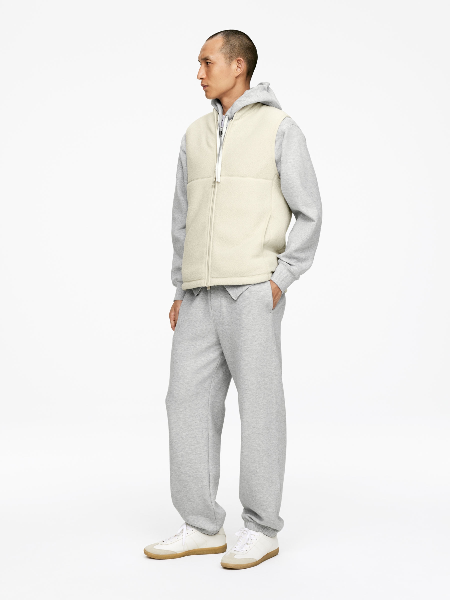 ACTIVE Fleeceväst - Beige - Regular fit - Men - StillMedia/Lookbook - 12