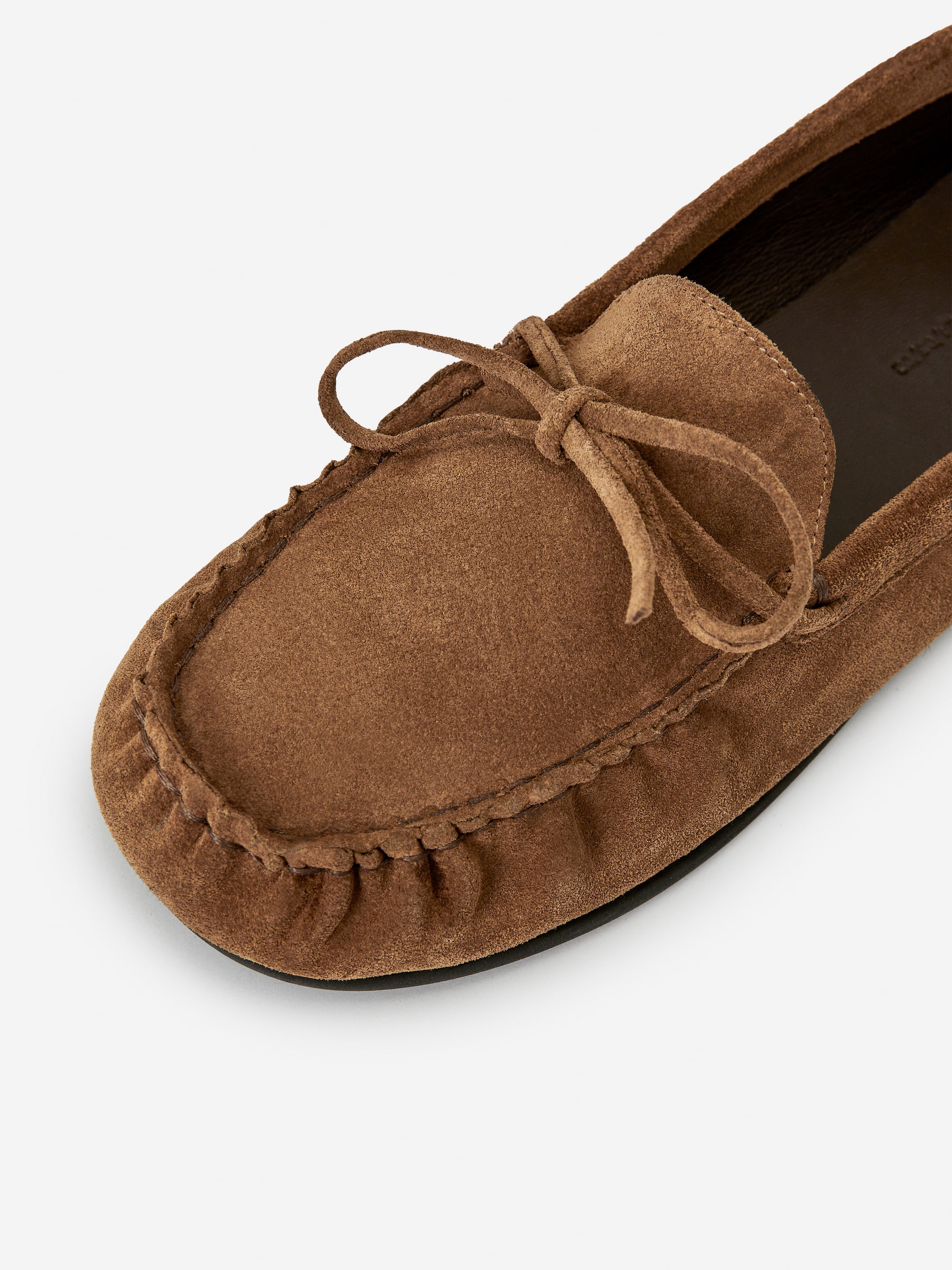Suede Moccasin Loafers - Brown - Women - StillMedia/DescriptiveDetail - 11