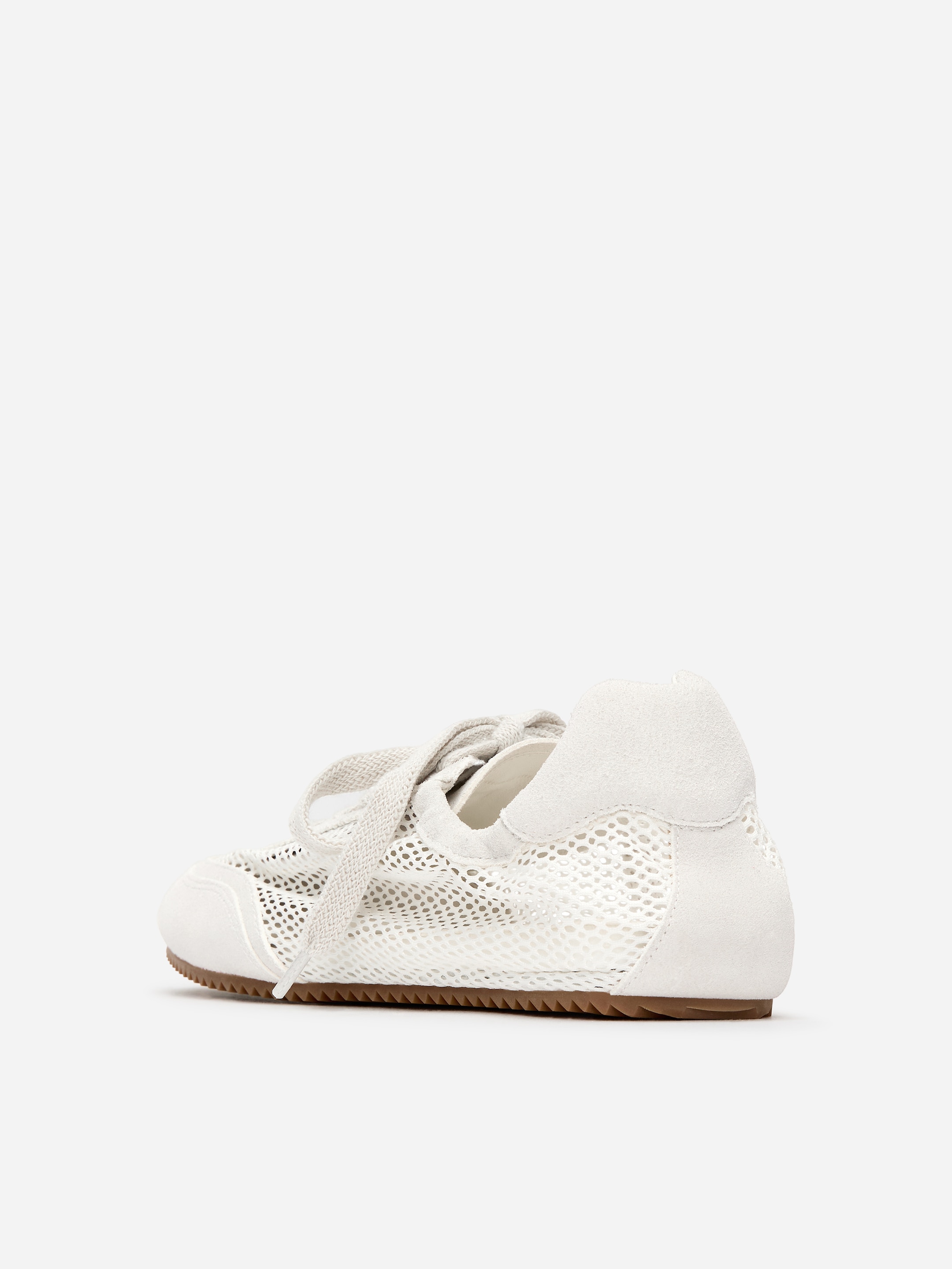 Suede Mesh Trainers - White - Women - StillMedia/DescriptiveStillLife - 6