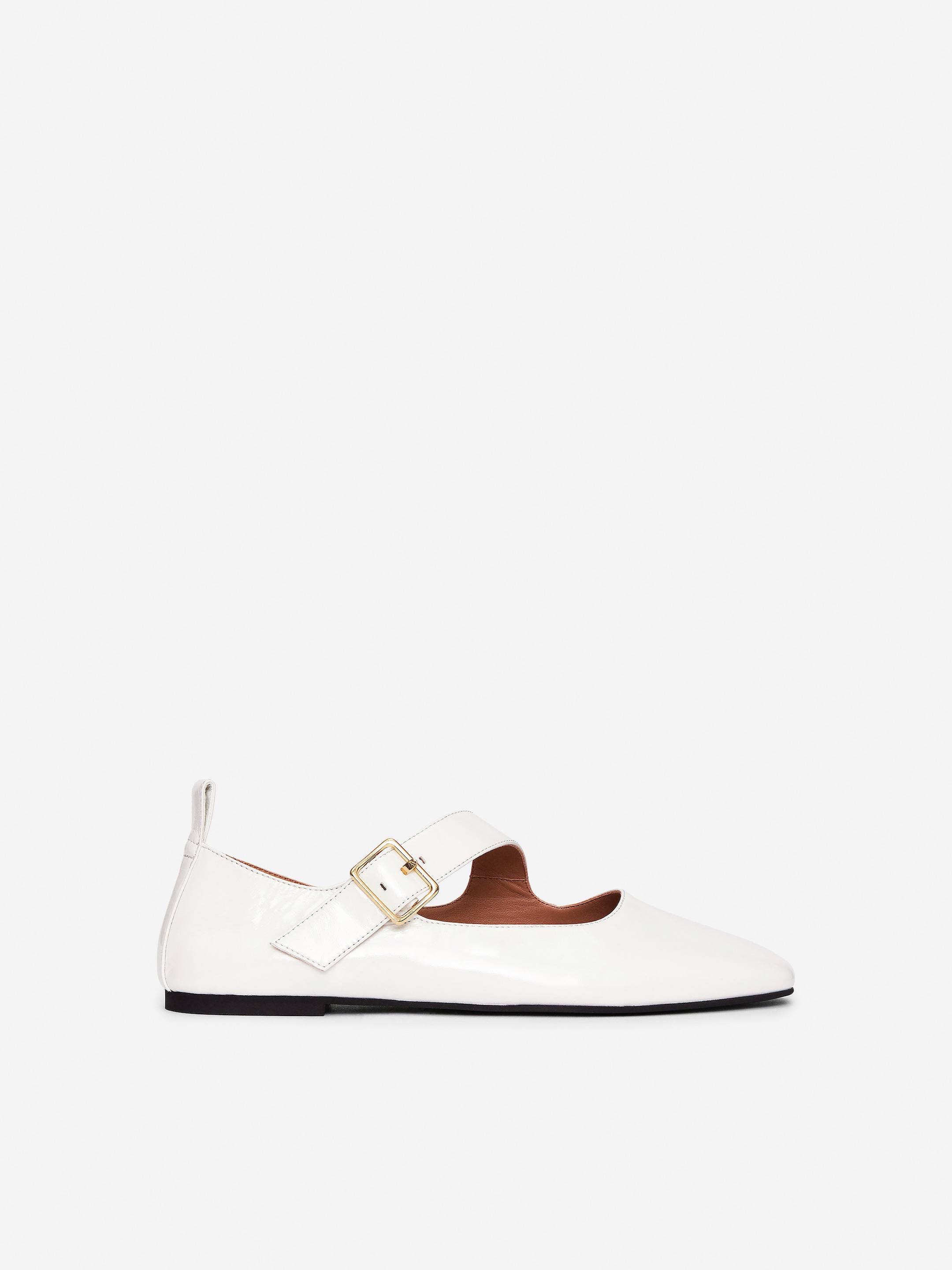 Zobacz większy obraz: Skórzane baleriny Mary Jane - Biały - ONA | H&M PL 1