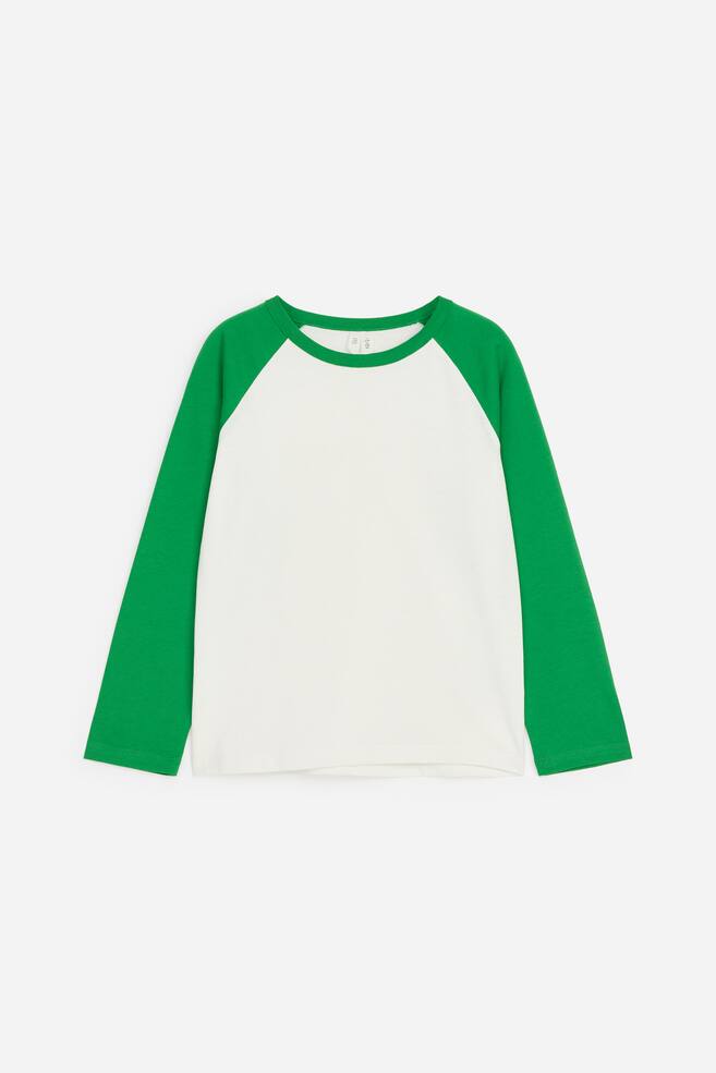 T-shirt z długim rękawem - Zielony/Biały/Różowy/Czerwony - 1