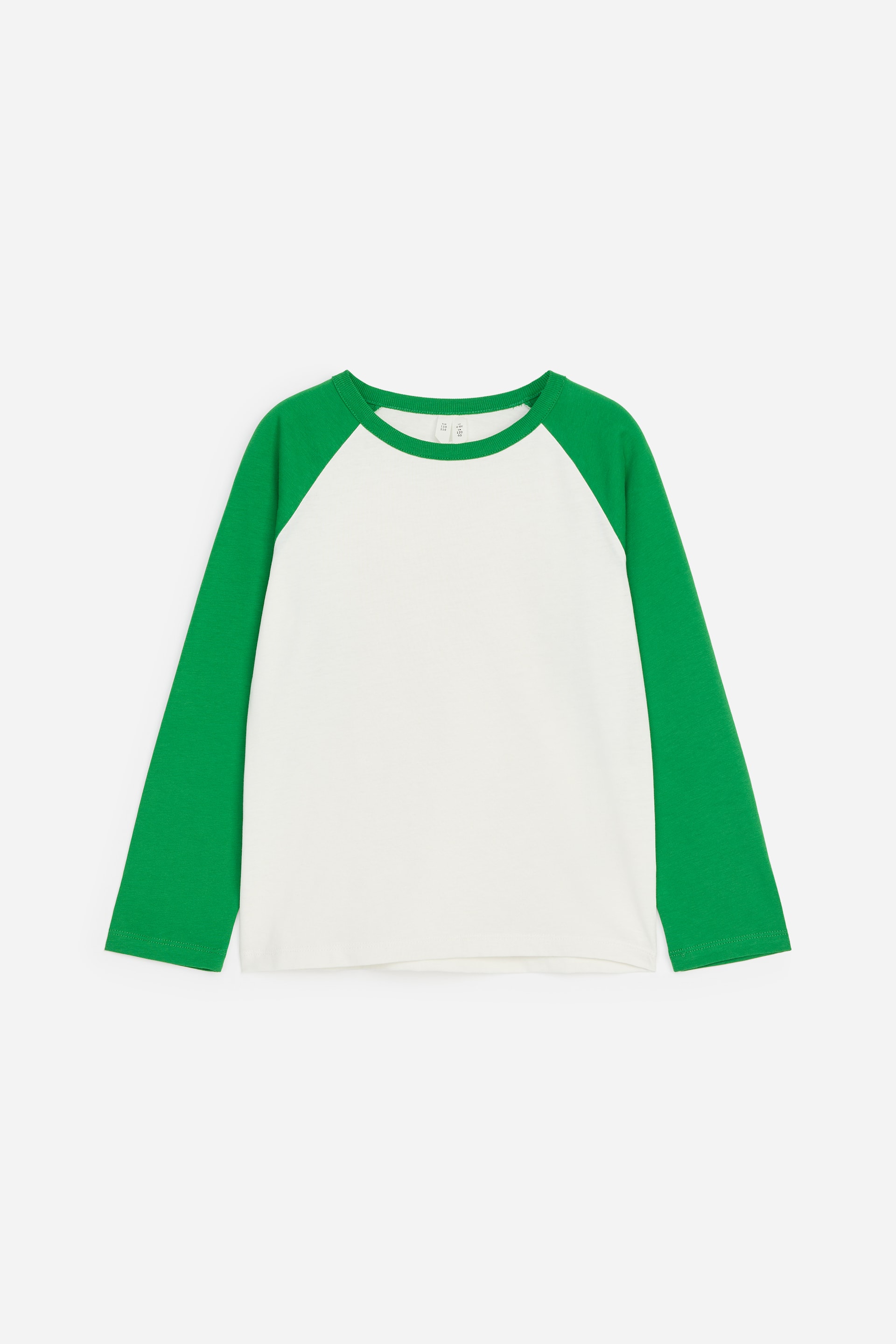 View larger image: Long-Sleeve T-Shirt - Green/White - Kids | H&M GB 1