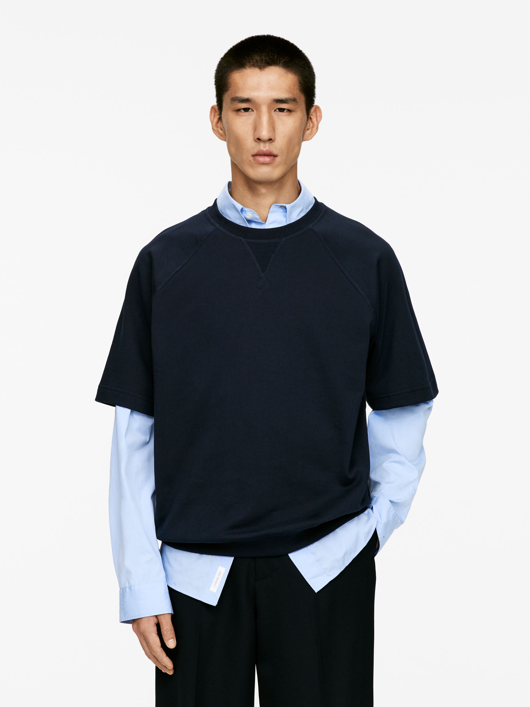 Short-Sleeve Sweatshirt-#4C5164-16627