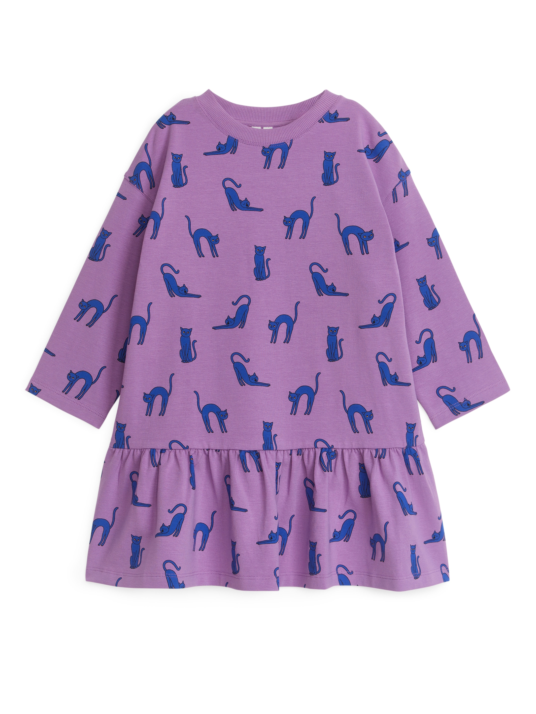 Jerseykleid mit Rüschen - Lila - Regular Fit - Kinder - StillMedia/DescriptiveStillLife - 4