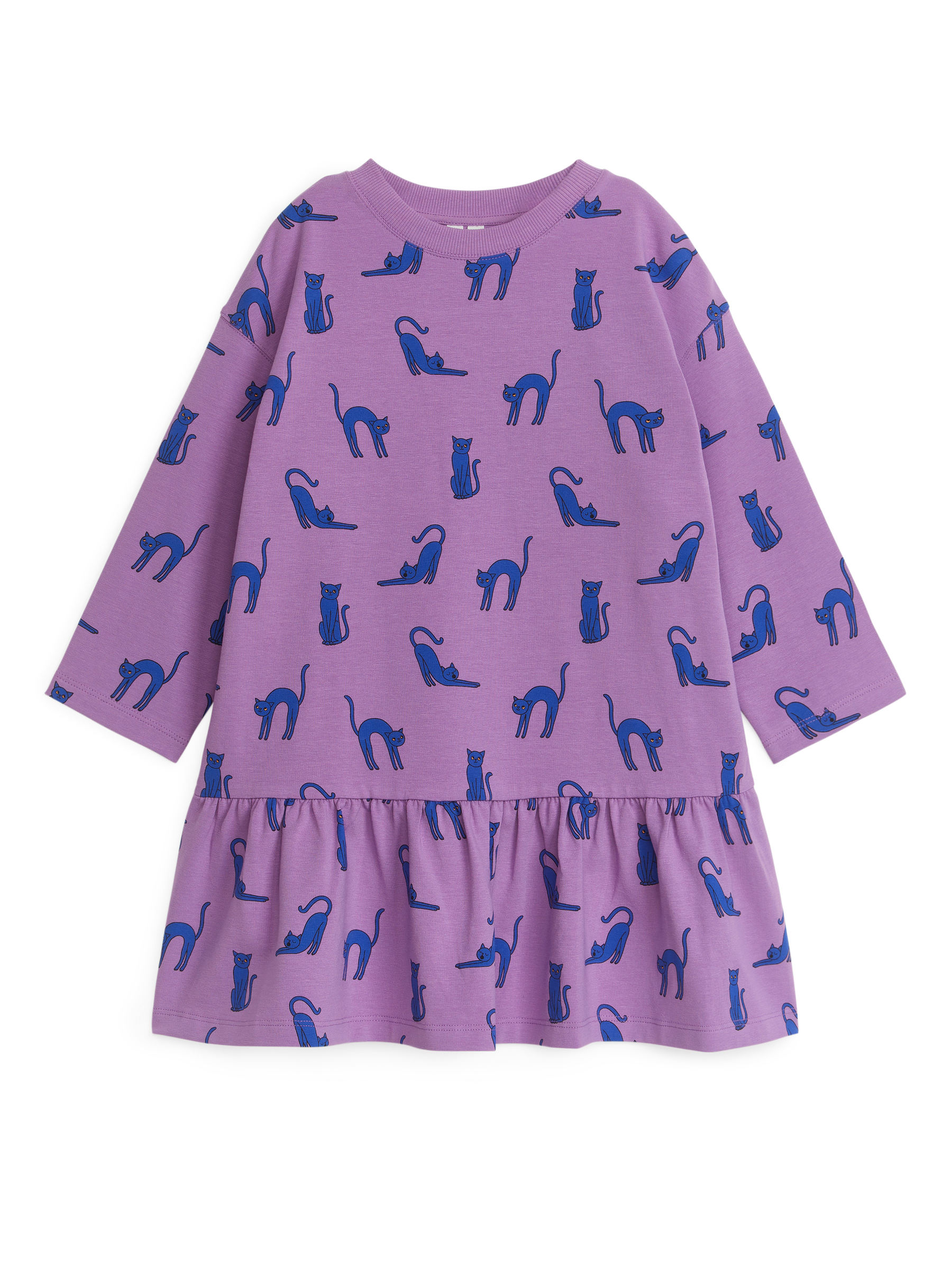 Jerseykleid mit Rüschen - Lila - Regular Fit - Kinder - StillMedia/DescriptiveStillLife - 4