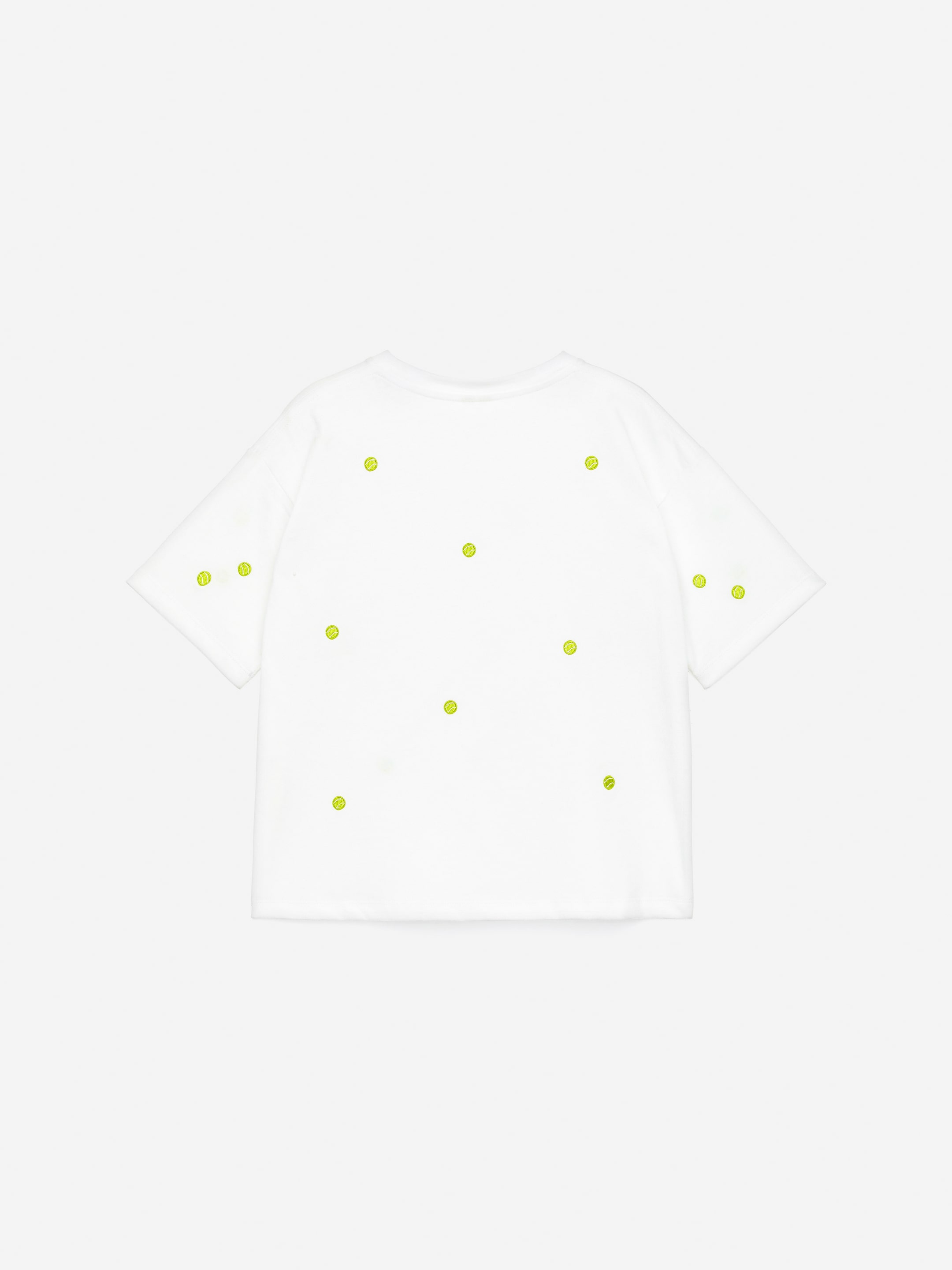 Oversized t-shirt - Vit/tennisbollar - Relaxed fit - Children - StillMedia/DescriptiveStillLife - 3