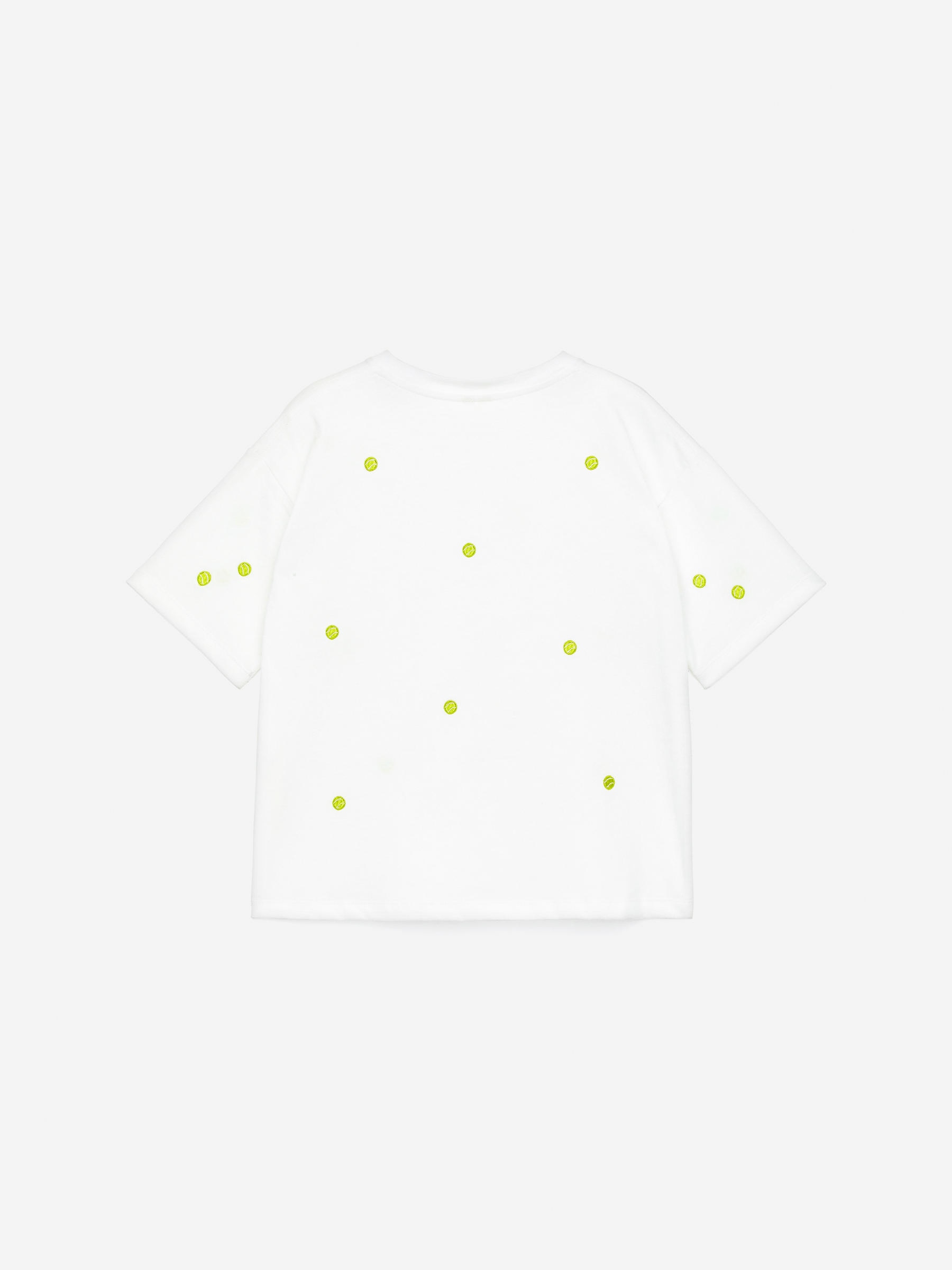 Oversized T-Shirt - White/Tennis balls - Children - StillMedia/DescriptiveStillLife - 3