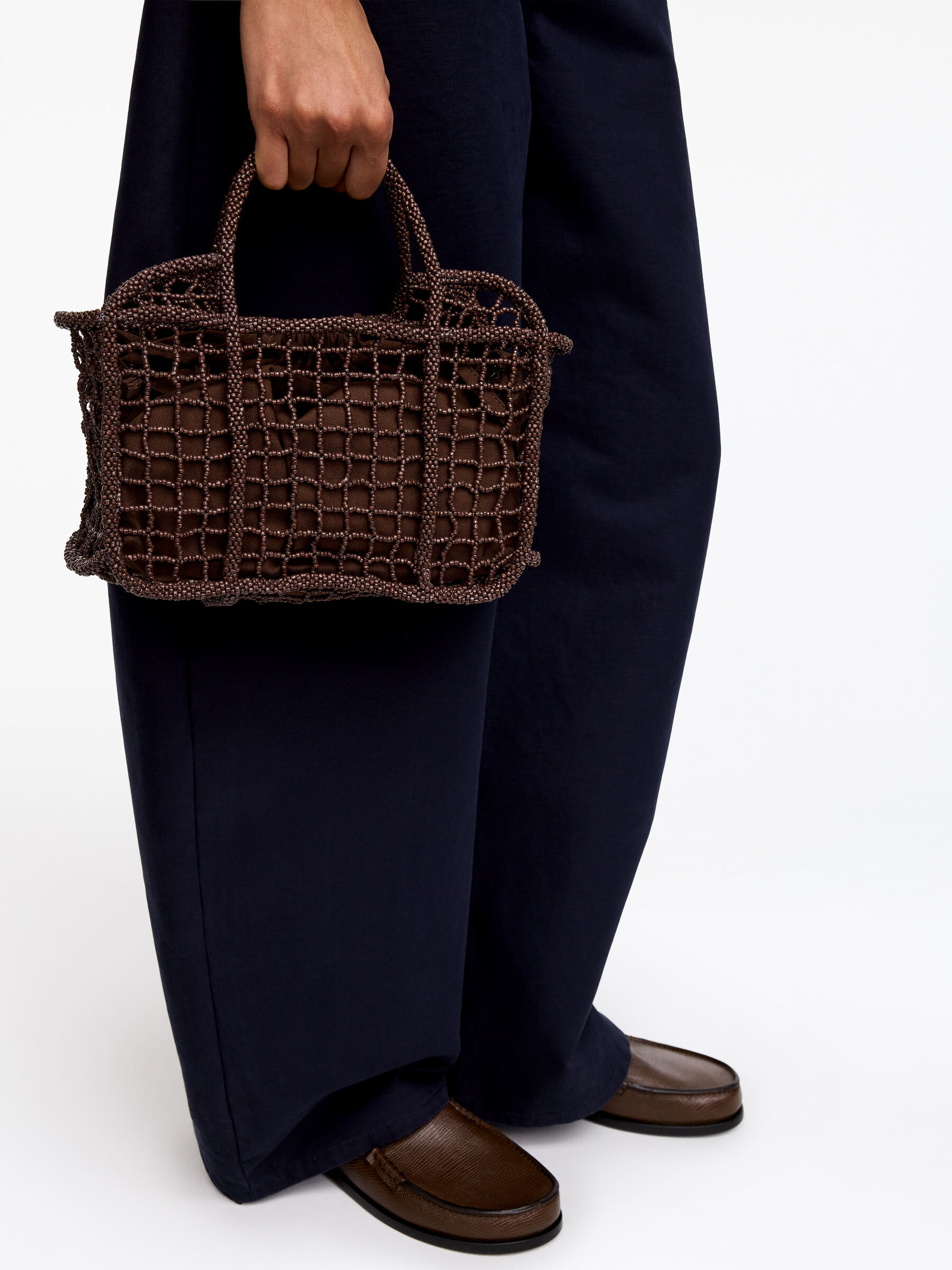 ARKET and Laila Gohar Beaded Bag - Brown - Women - StillMedia/Lookbook - 4