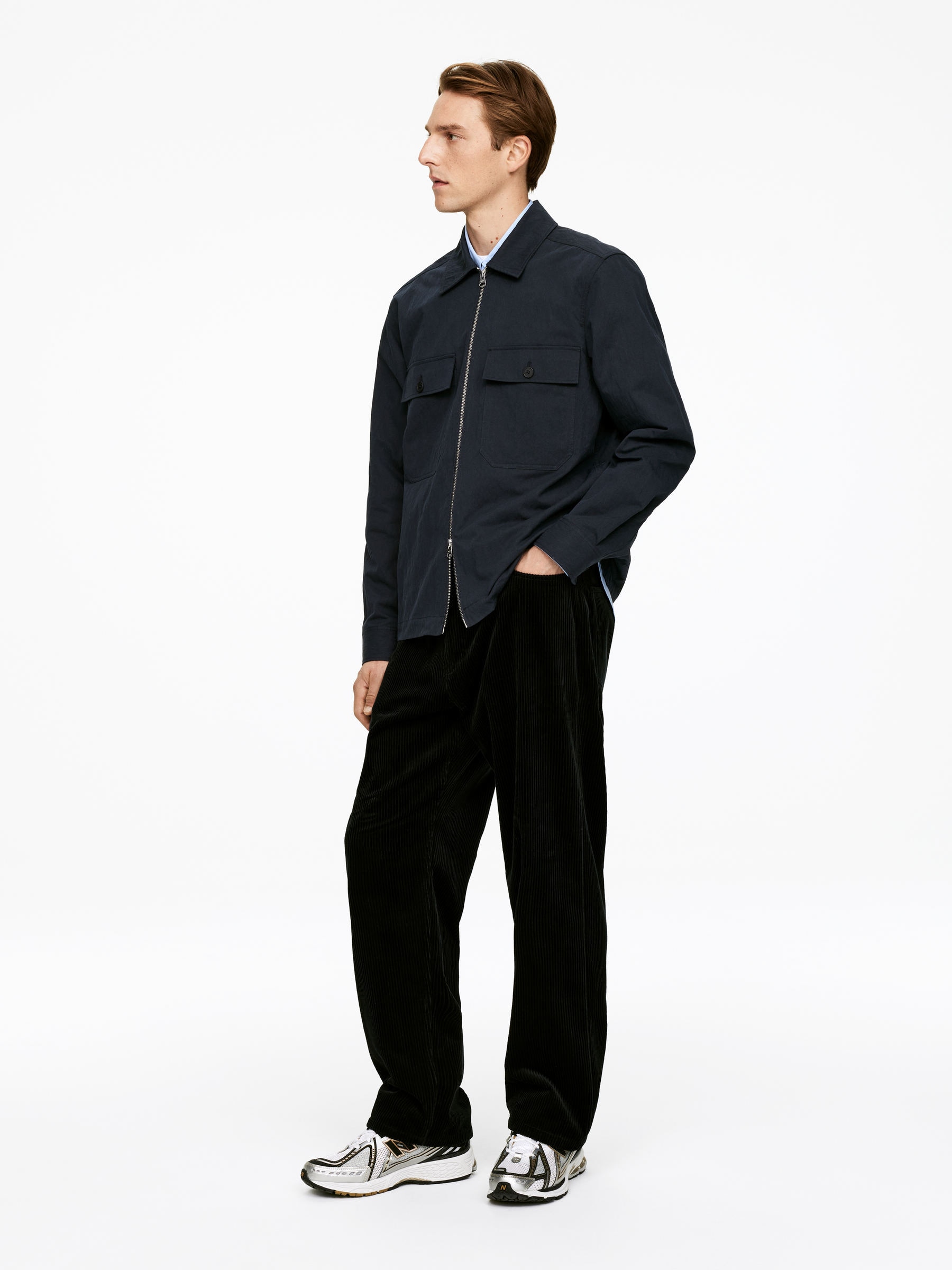 Zip Overshirt - Dark Blue - Regular fit - Men - StillMedia/Lookbook - 4