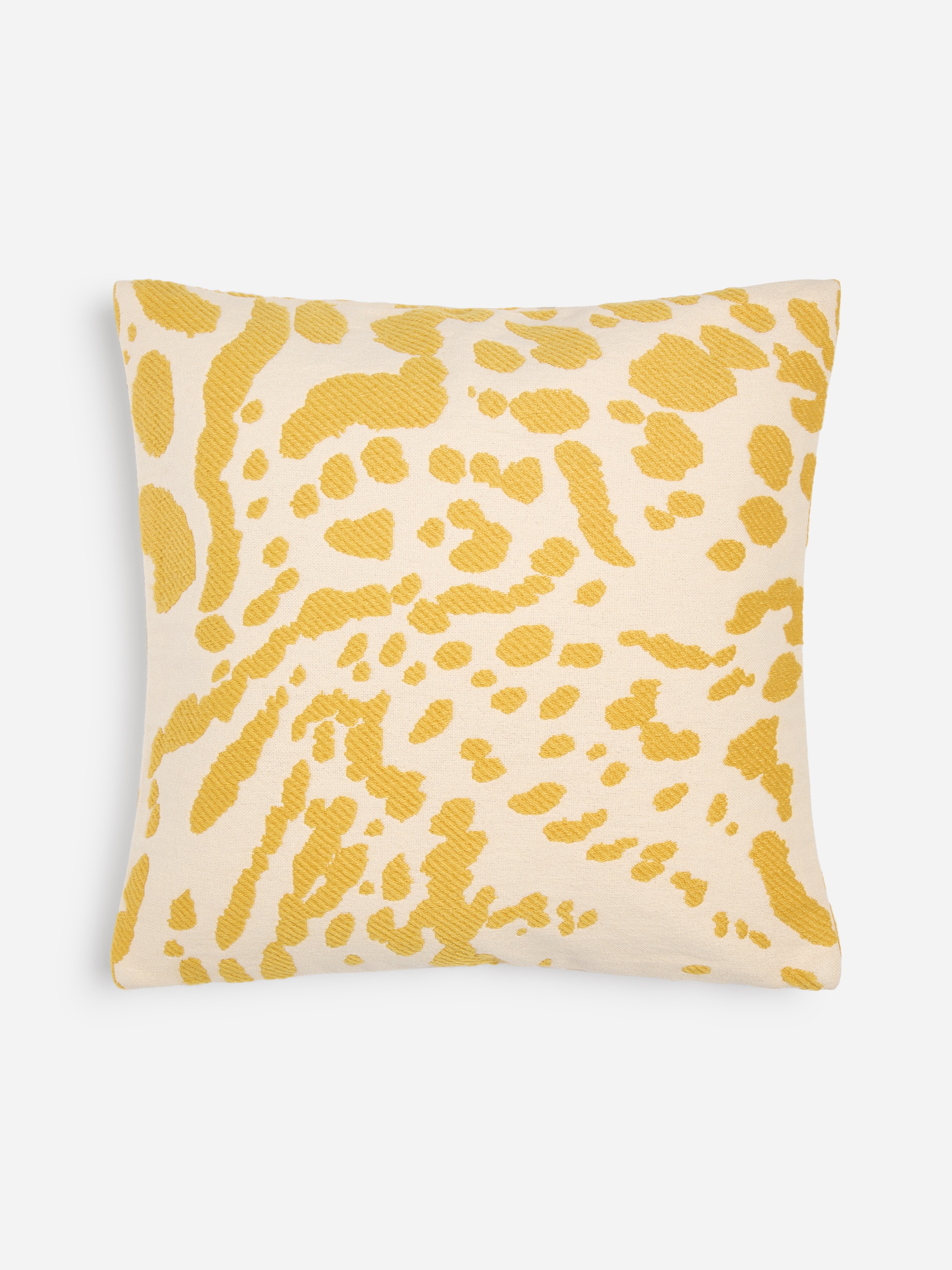 Capa de almofada de 50 x 50 cm - Amarelo/Bege/preto