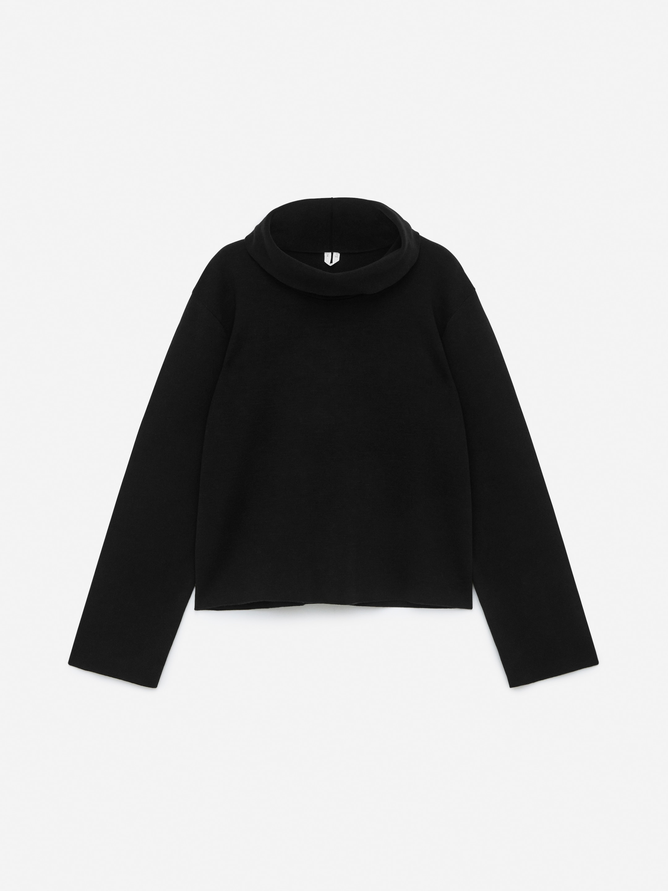 Visa större bild: Bomullströja med halvpolo - Svart - DAM | H&M SE 1