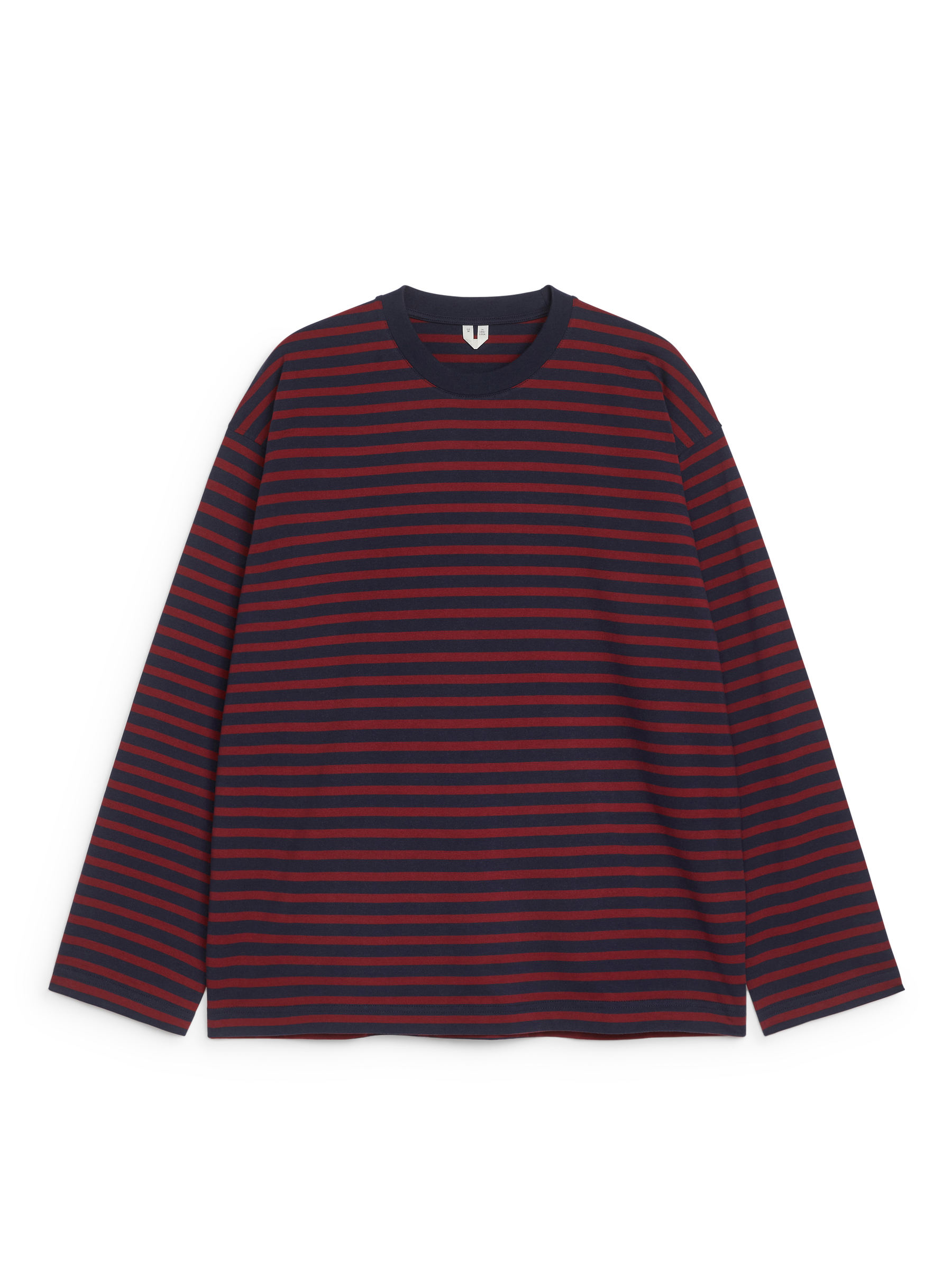 Striped T-Shirt - Blue/Red - Loose fit - Men - StillMedia/DescriptiveStillLife - 2