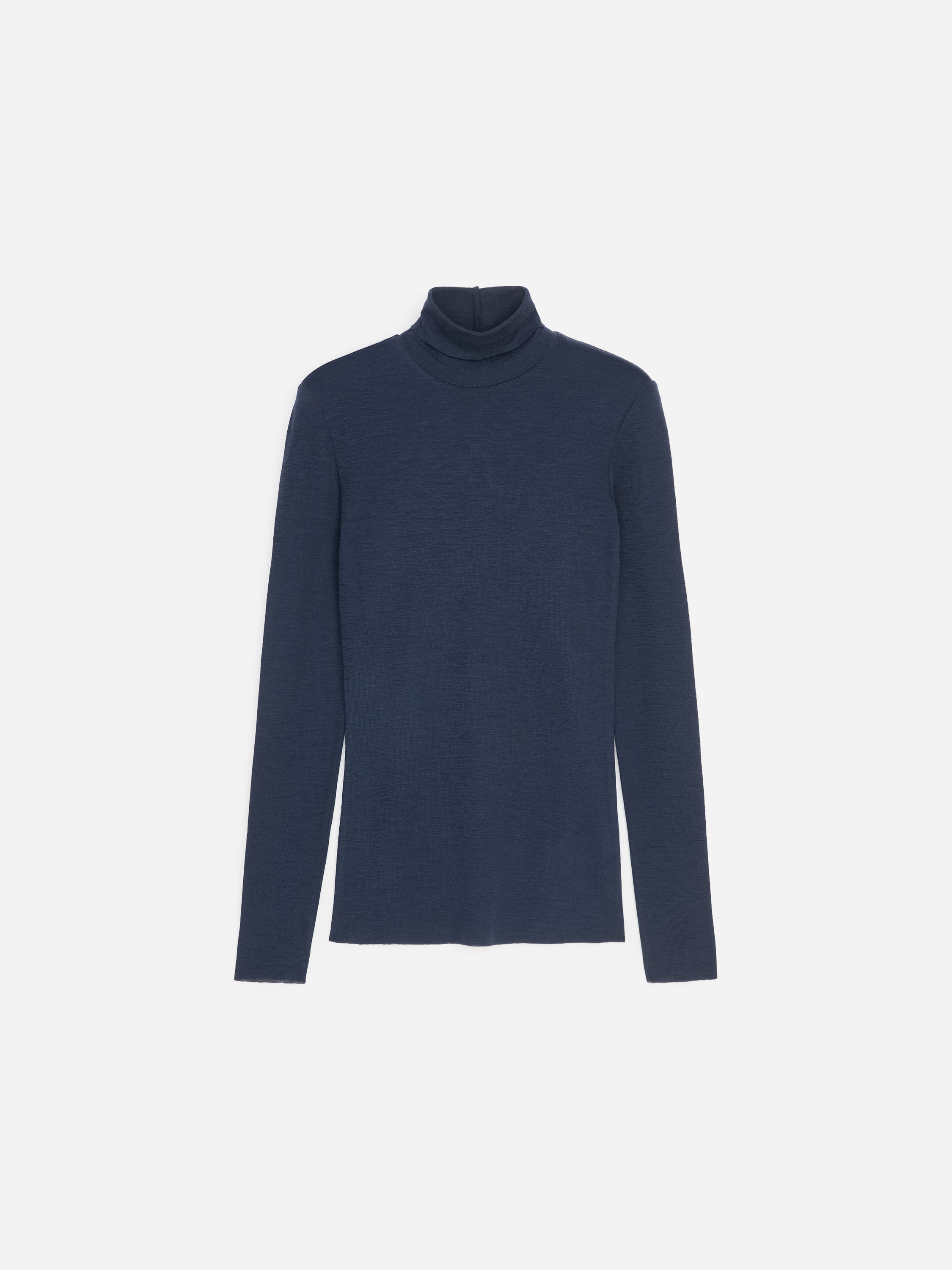 Roll-Neck Wool Top