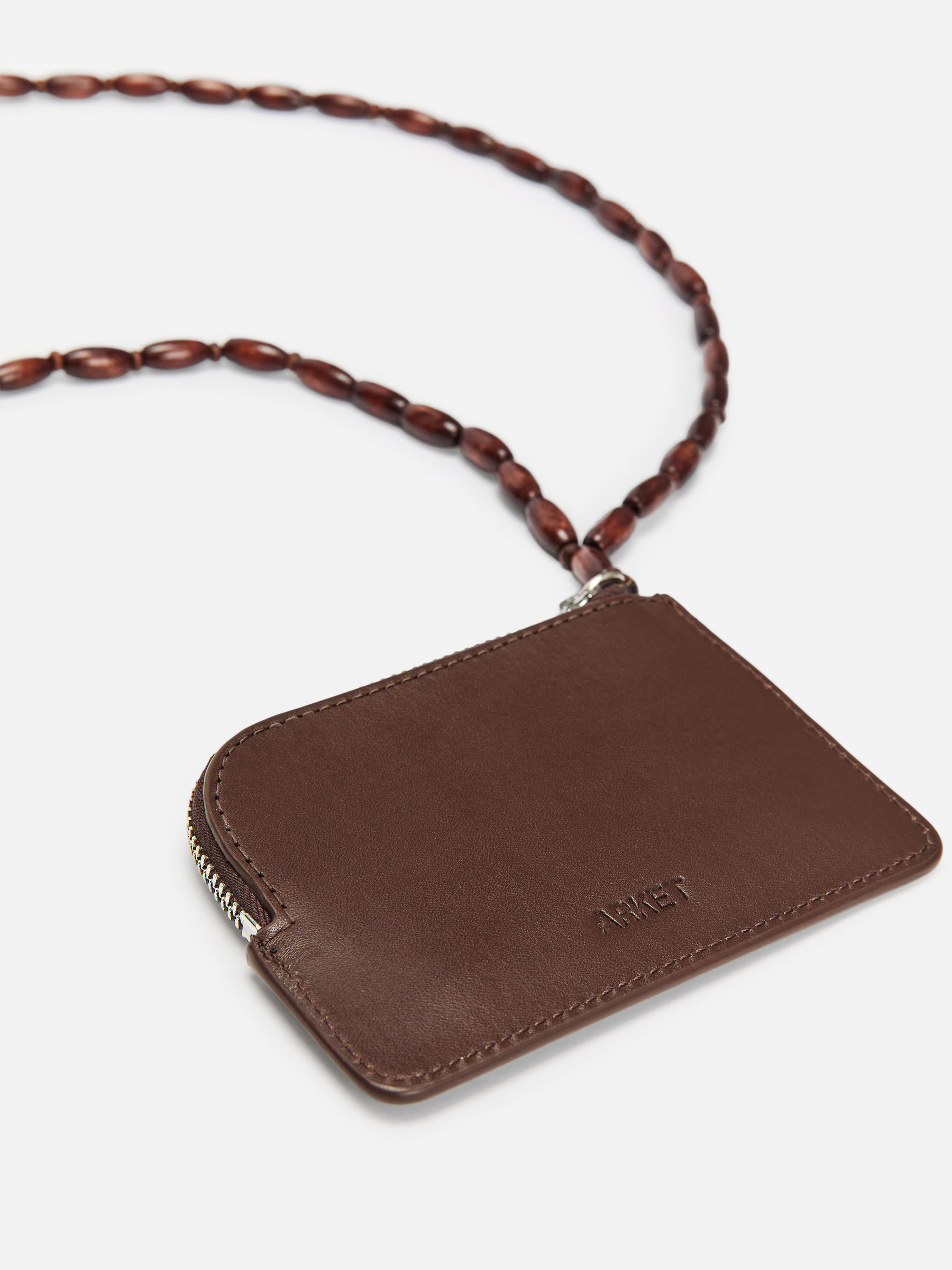 Beaded Necklace Cardholder - Brown - Women - StillMedia/DescriptiveDetail - 2