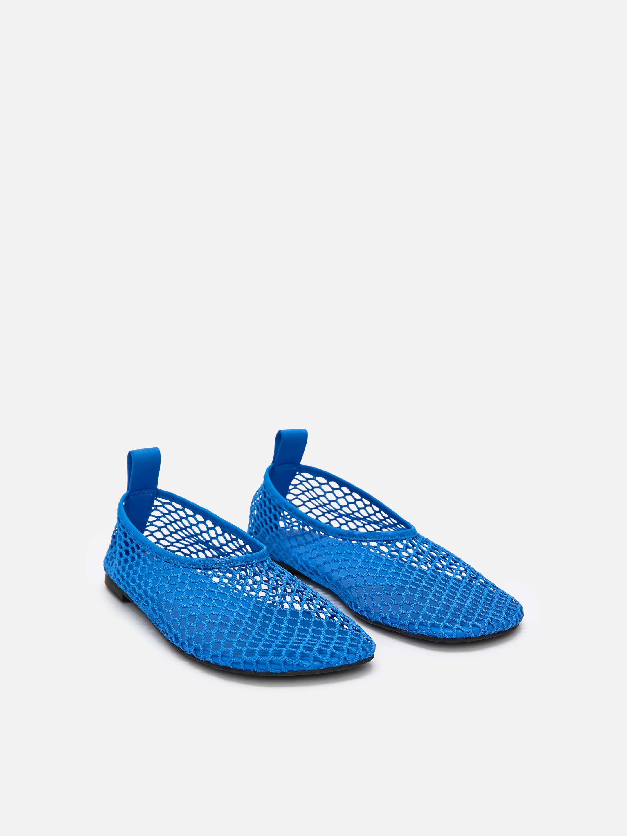 Mesh Ballerina Flats - Blue - Women - StillMedia/DescriptiveStillLife - 2