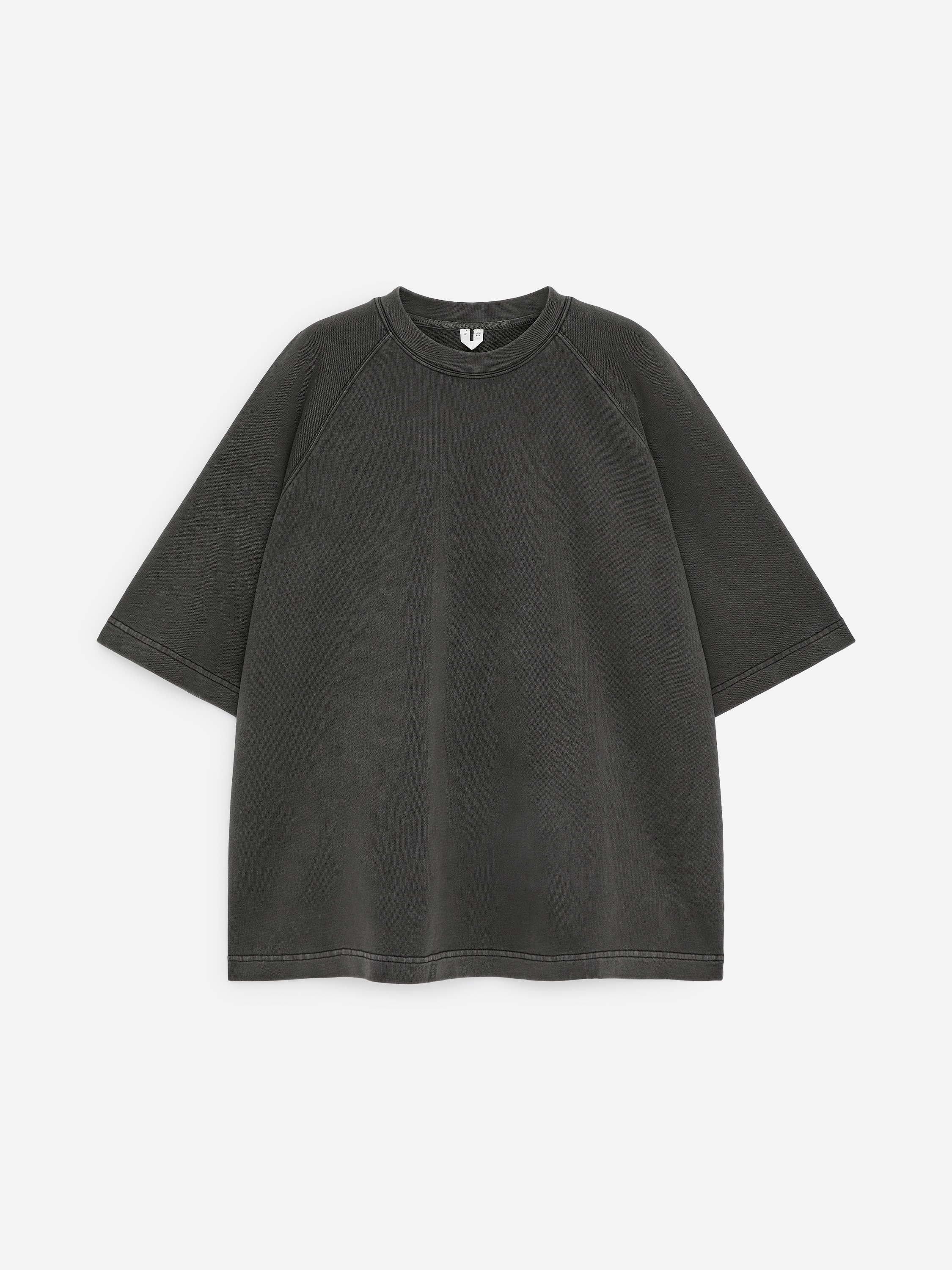 Bluză cu mânecă scurtă - Negru/Bej