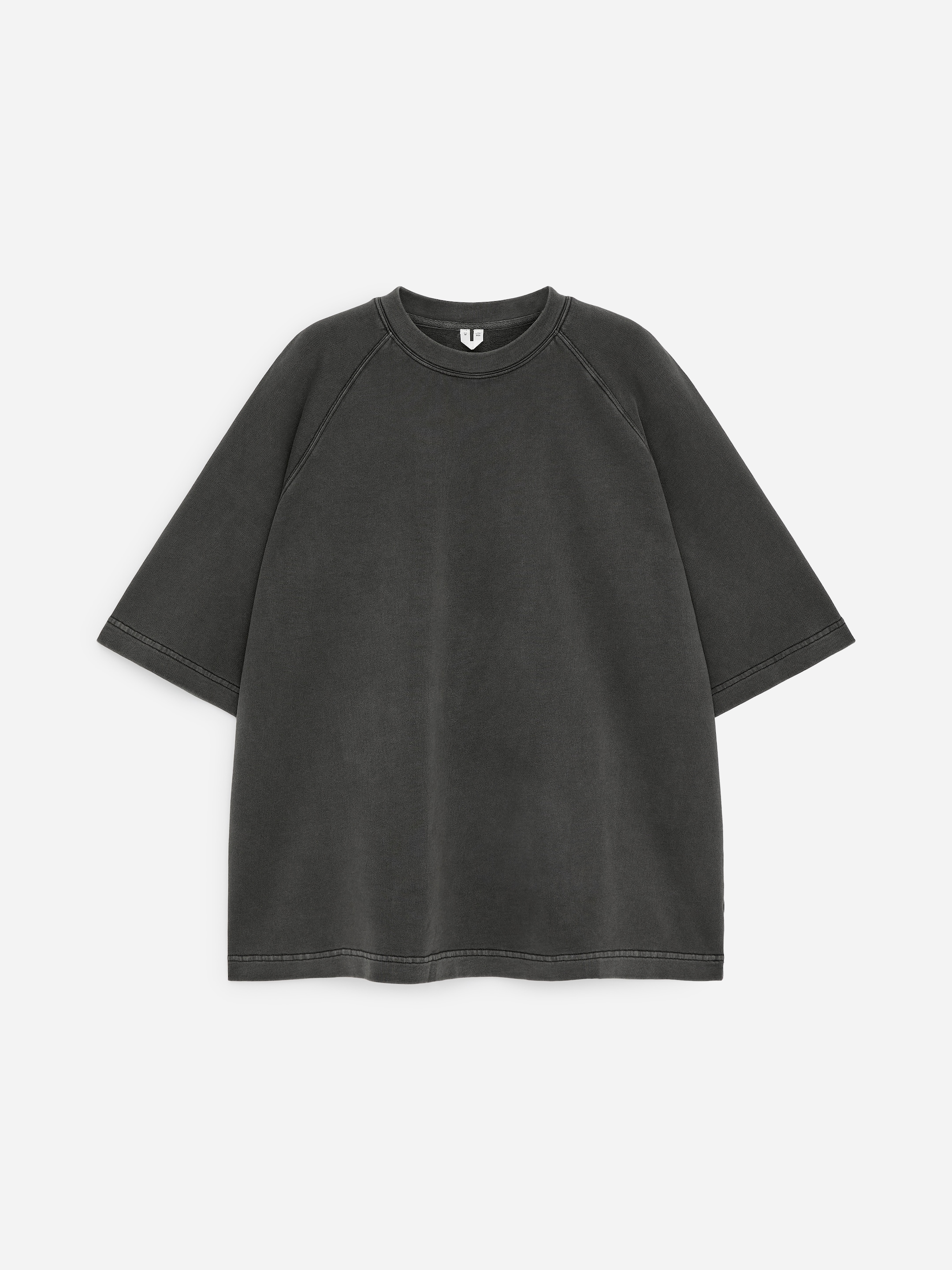 Short-Sleeve Sweatshirt - Black - Oversized - Women - StillMedia/DescriptiveStillLife - 1