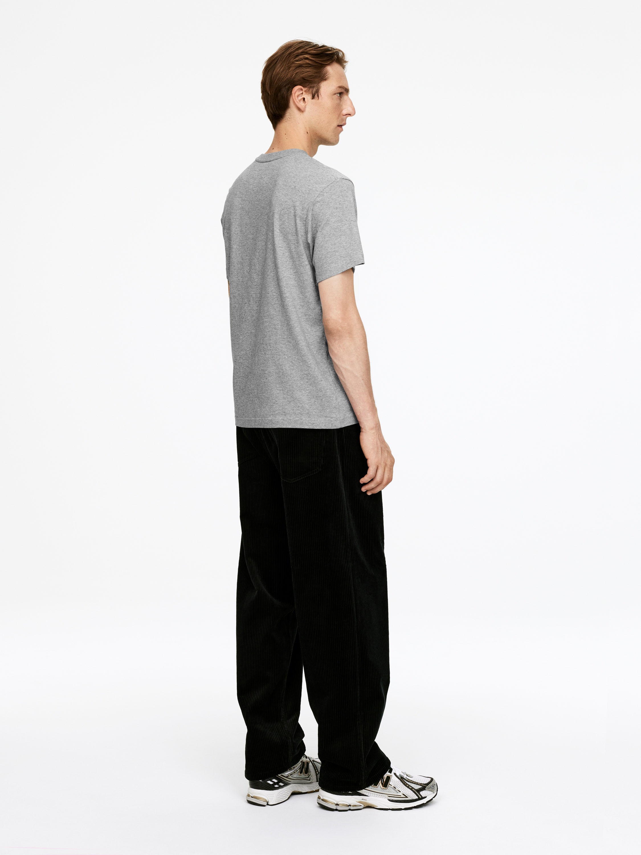 170 GSM Regular T-Shirt - Grey Melange - Regular fit - Men - StillMedia/Lookbook - 47