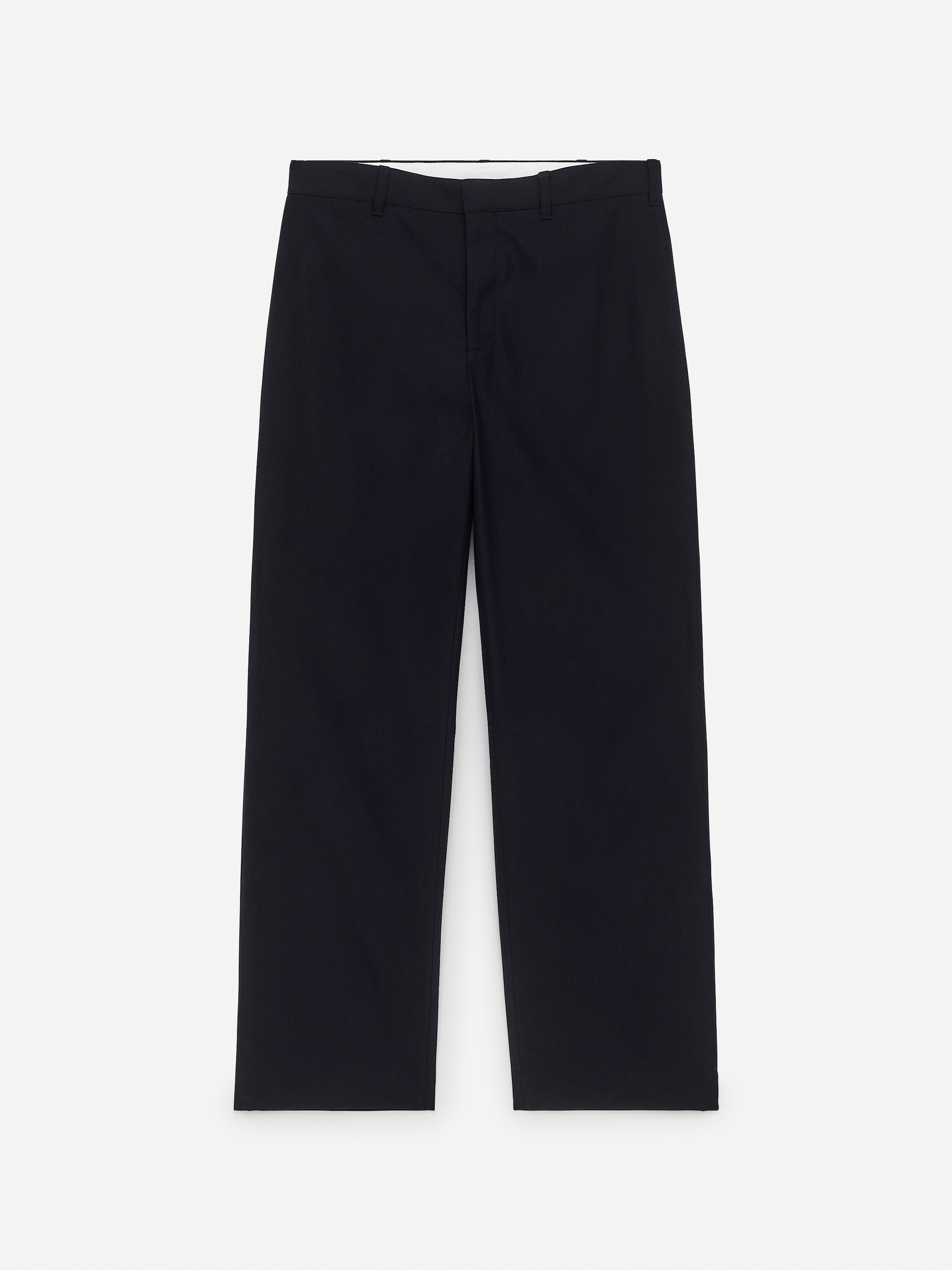 Pantaloni in lana e cotone-Blue-14077